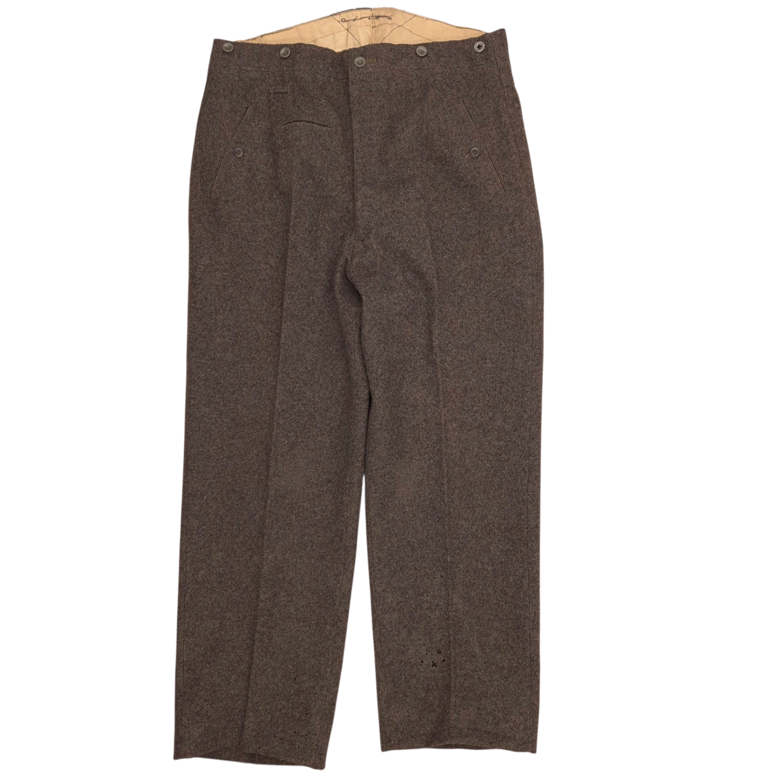 Wehrmacht (Heer) M40 Field Trousers - Dated 1942 - Image 3