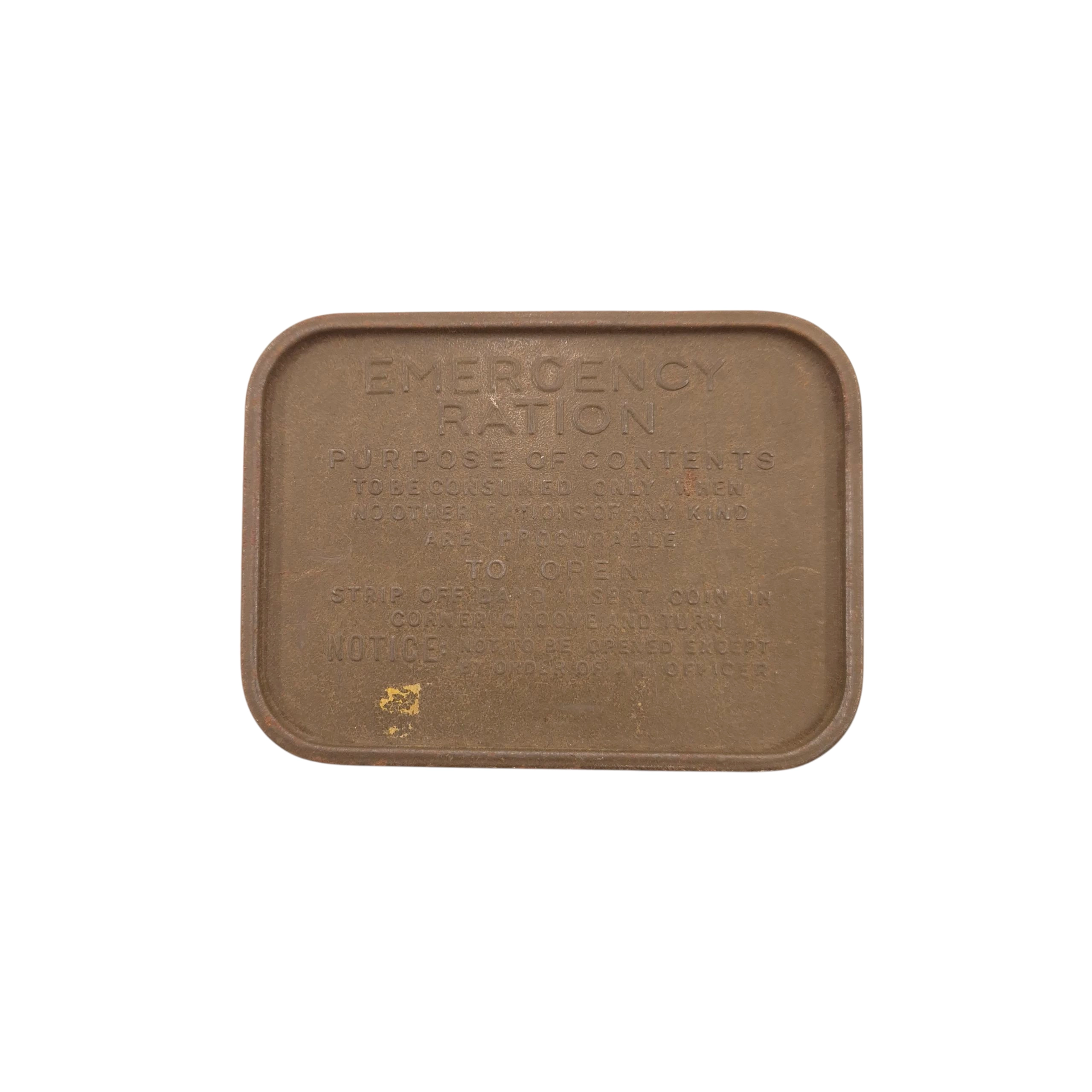 British 'Emergency Ration' Tin