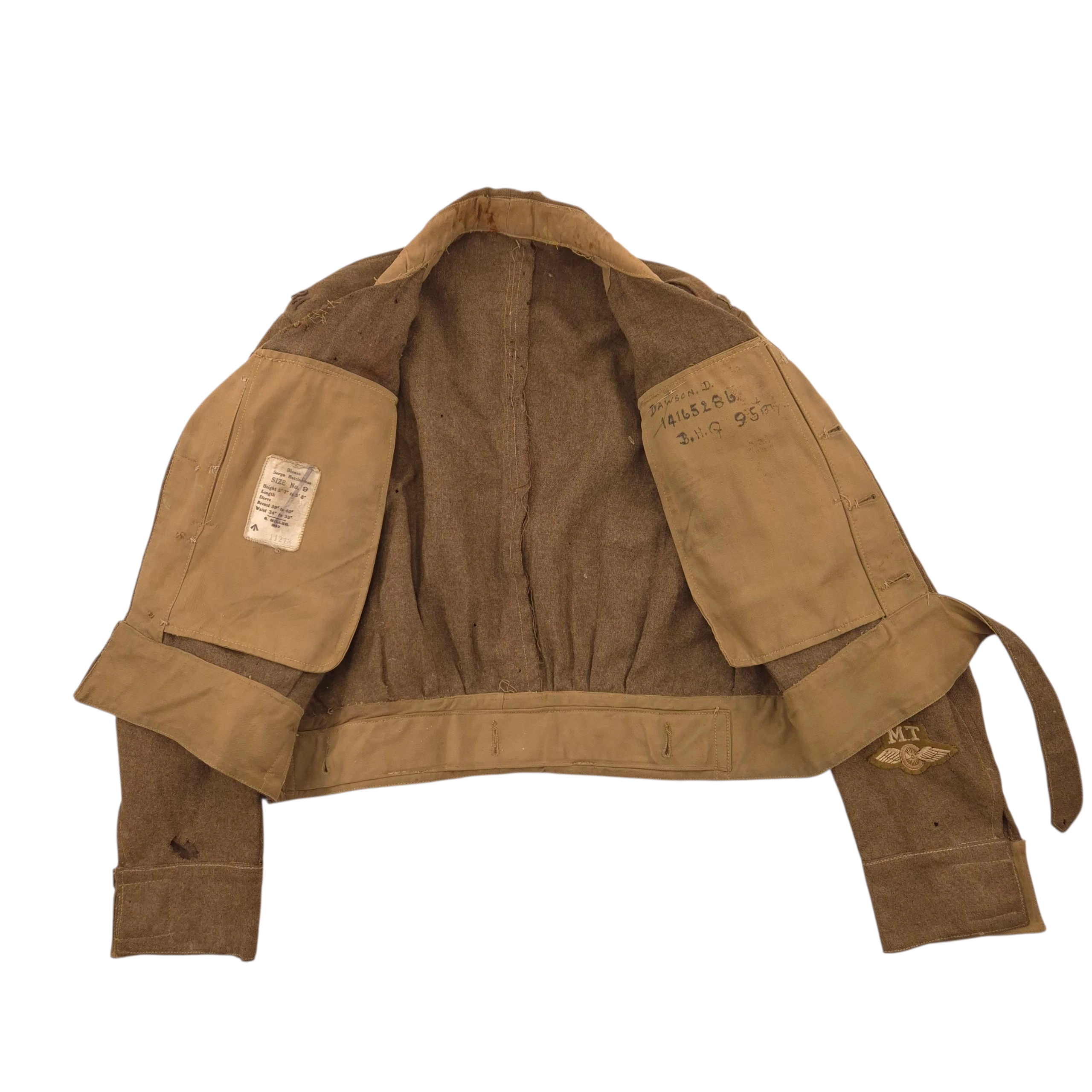 Royal Artillery '1st Infantry Division' - P37 Battle Dress Jacket - Image 2