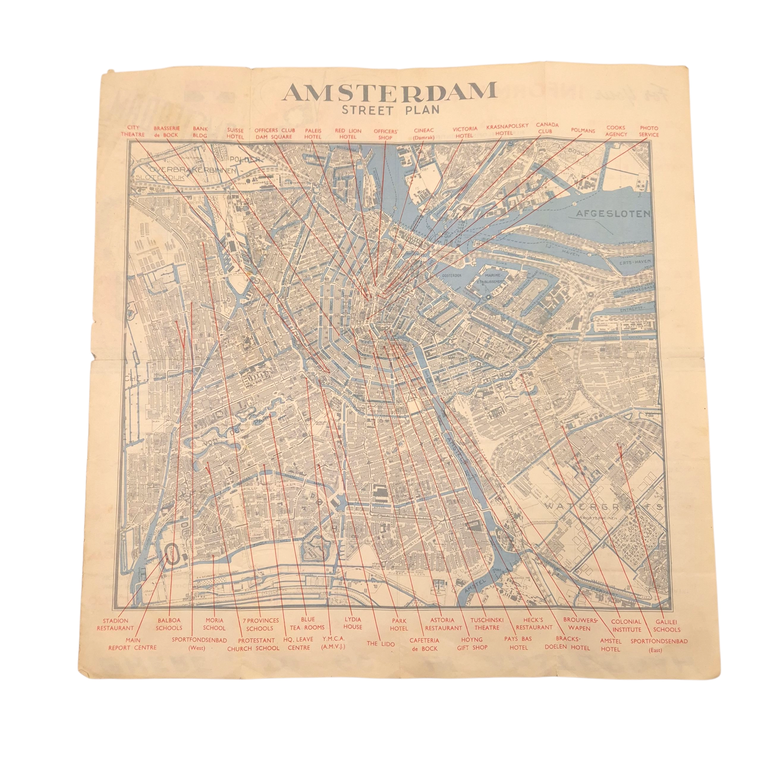 Official Guide Map for Canadian Troops in Amsterdam - Image 4