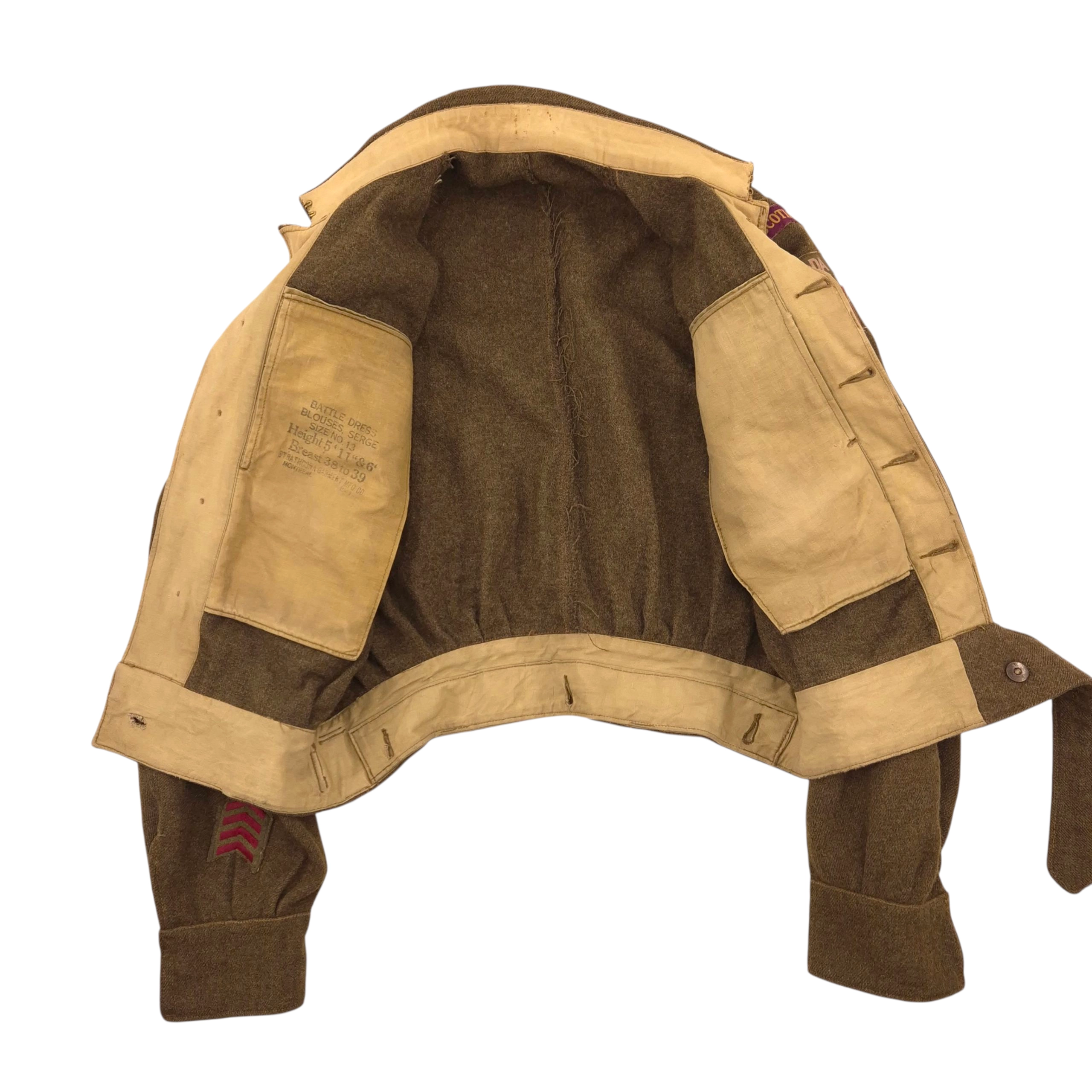 West Nova Scotia Regiment - BD Jacket 1943 - Image 2