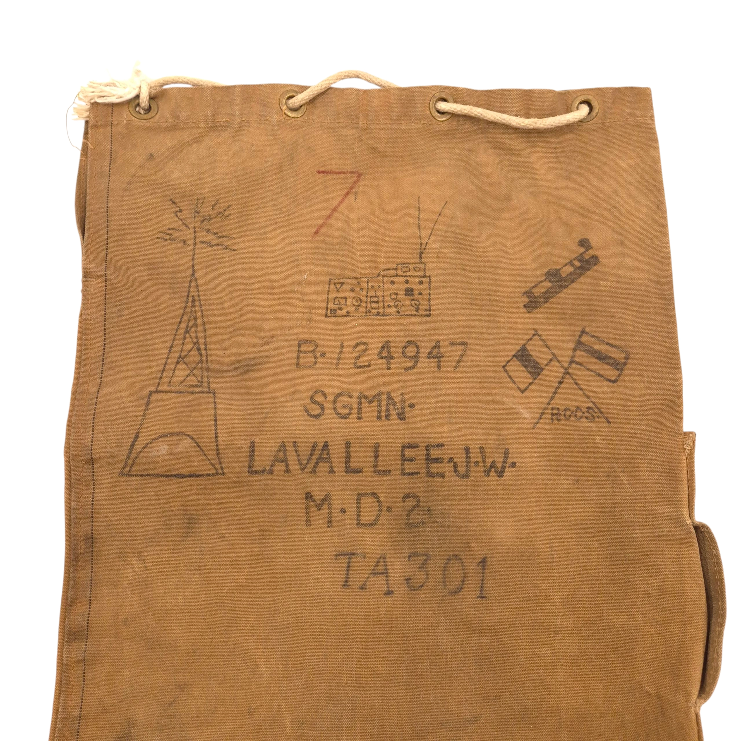 RCCS Kitbag - Signalman J.W. Lavallee (B-124947) - Image 2