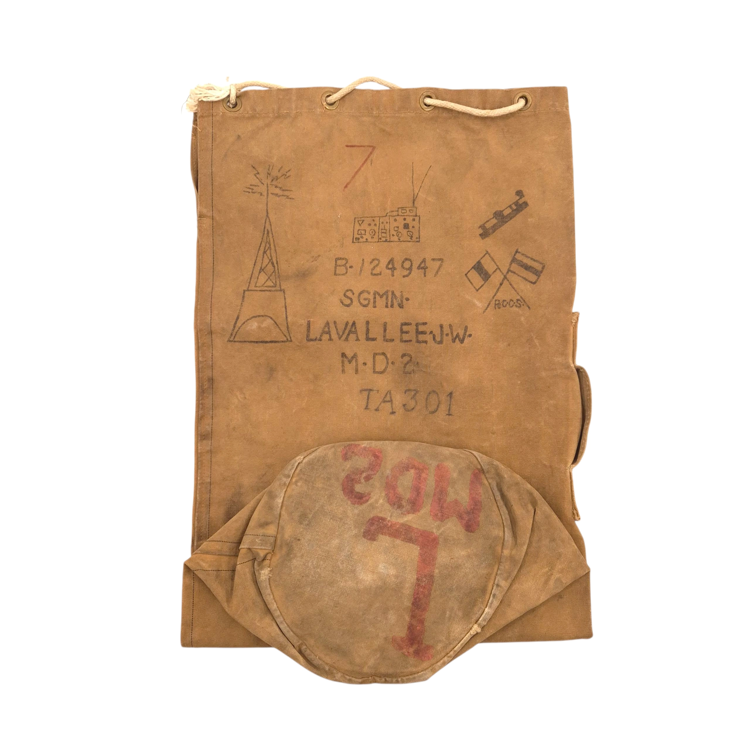 RCCS Kitbag - Signalman J.W. Lavallee (B-124947)