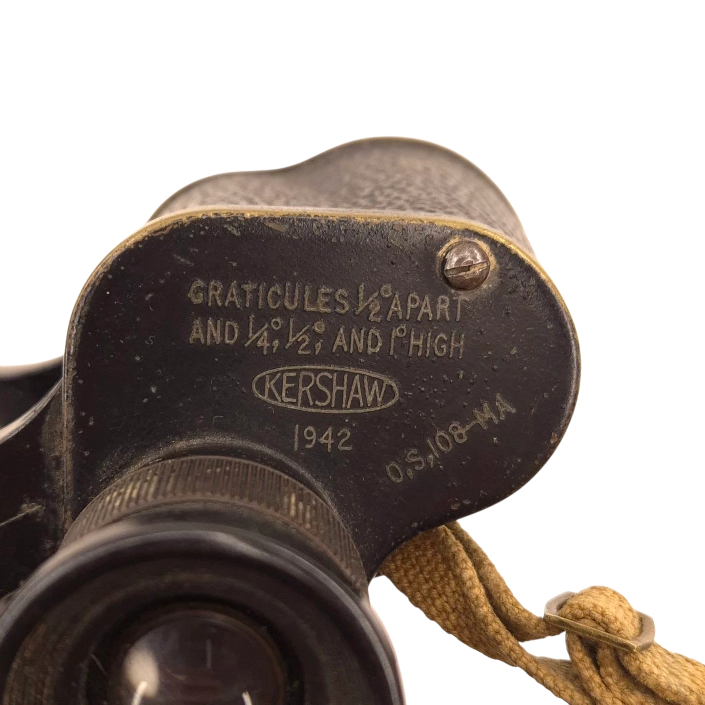 British Binoculars by Kershaw with 1941 MECo Web Case - Image 5