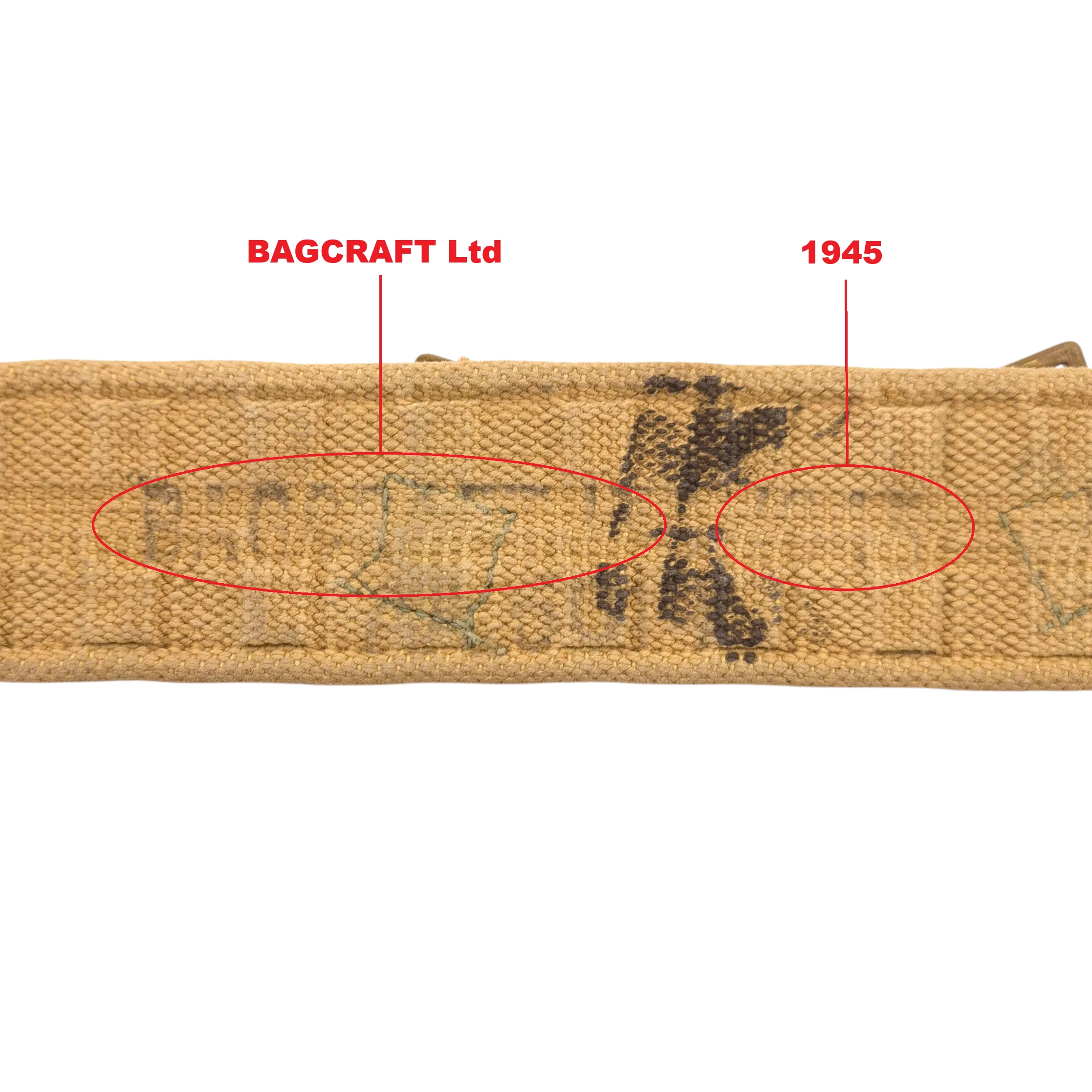British P37 Web Belt - Bagcraft 1945 - Image 3