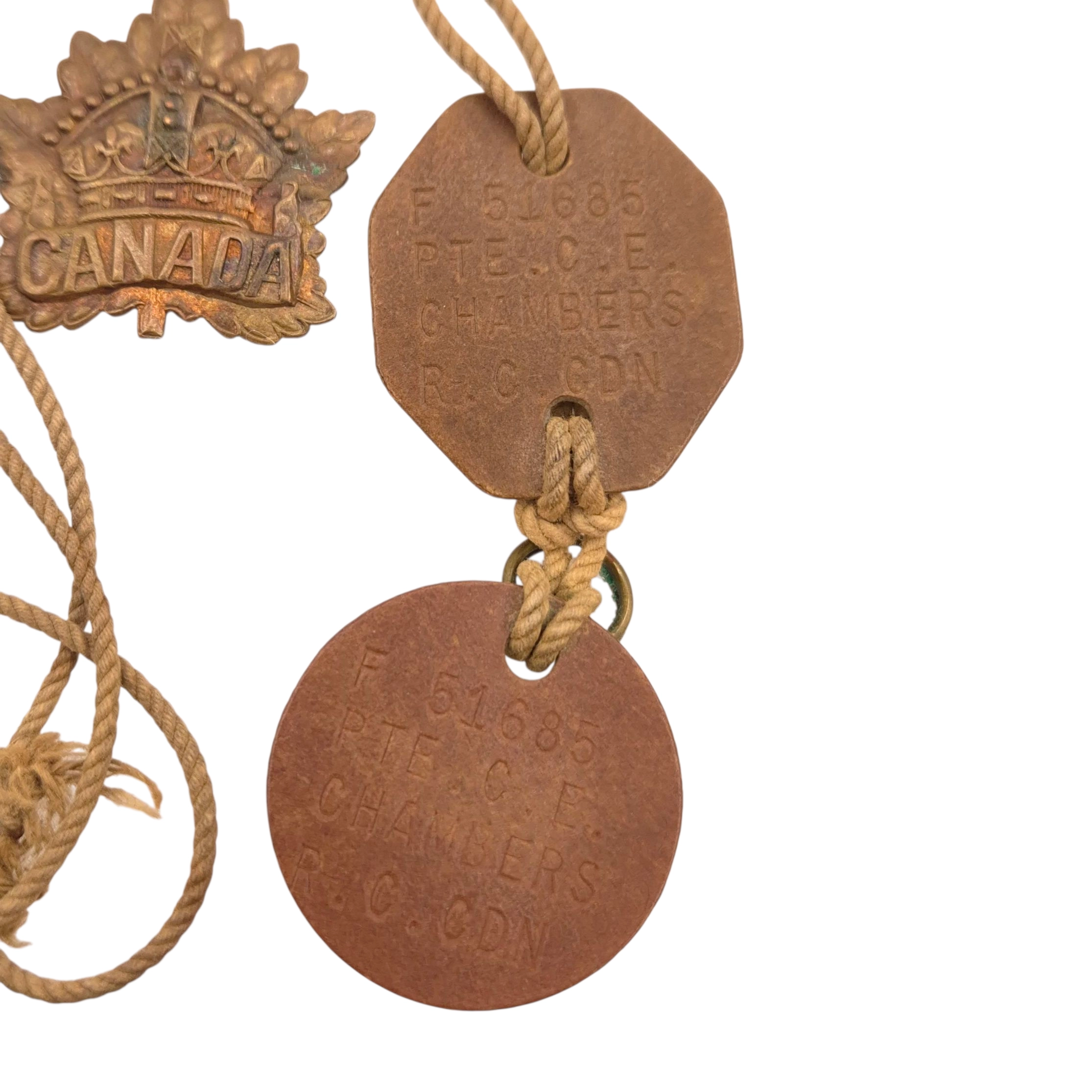 RCOC Grouping – Named to L/Cpl. Clyde Edward CHAMBERS (F-51685) - Image 7