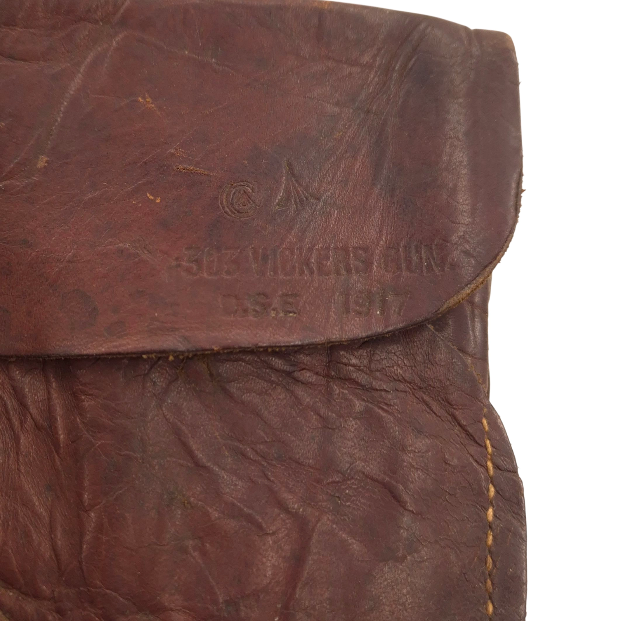WWI Leather Tool Wallet for Lewis 303 - Dated 1917 - Image 3