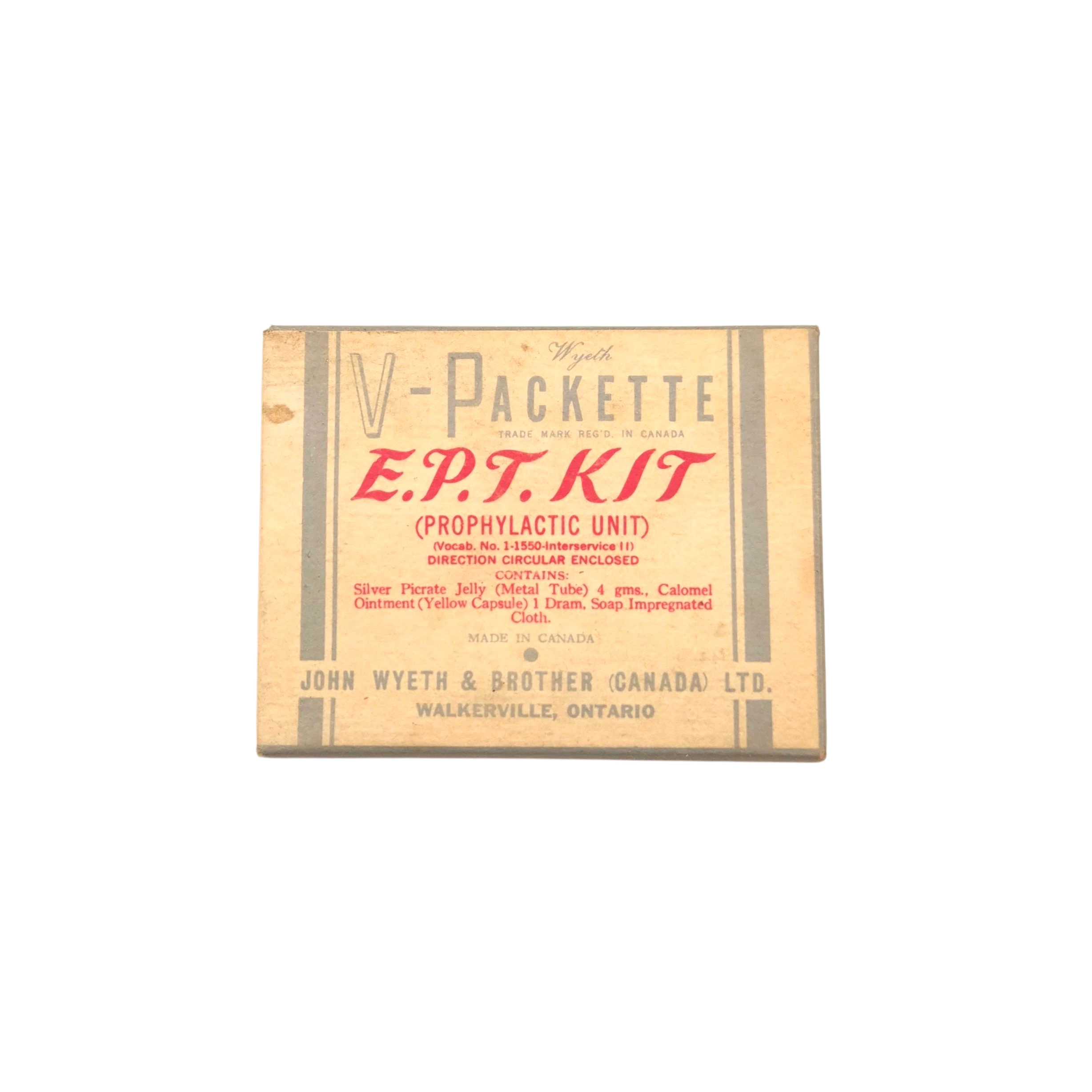 Wyeth Canada "V-Packette" Prophylactic Unit - Image 2