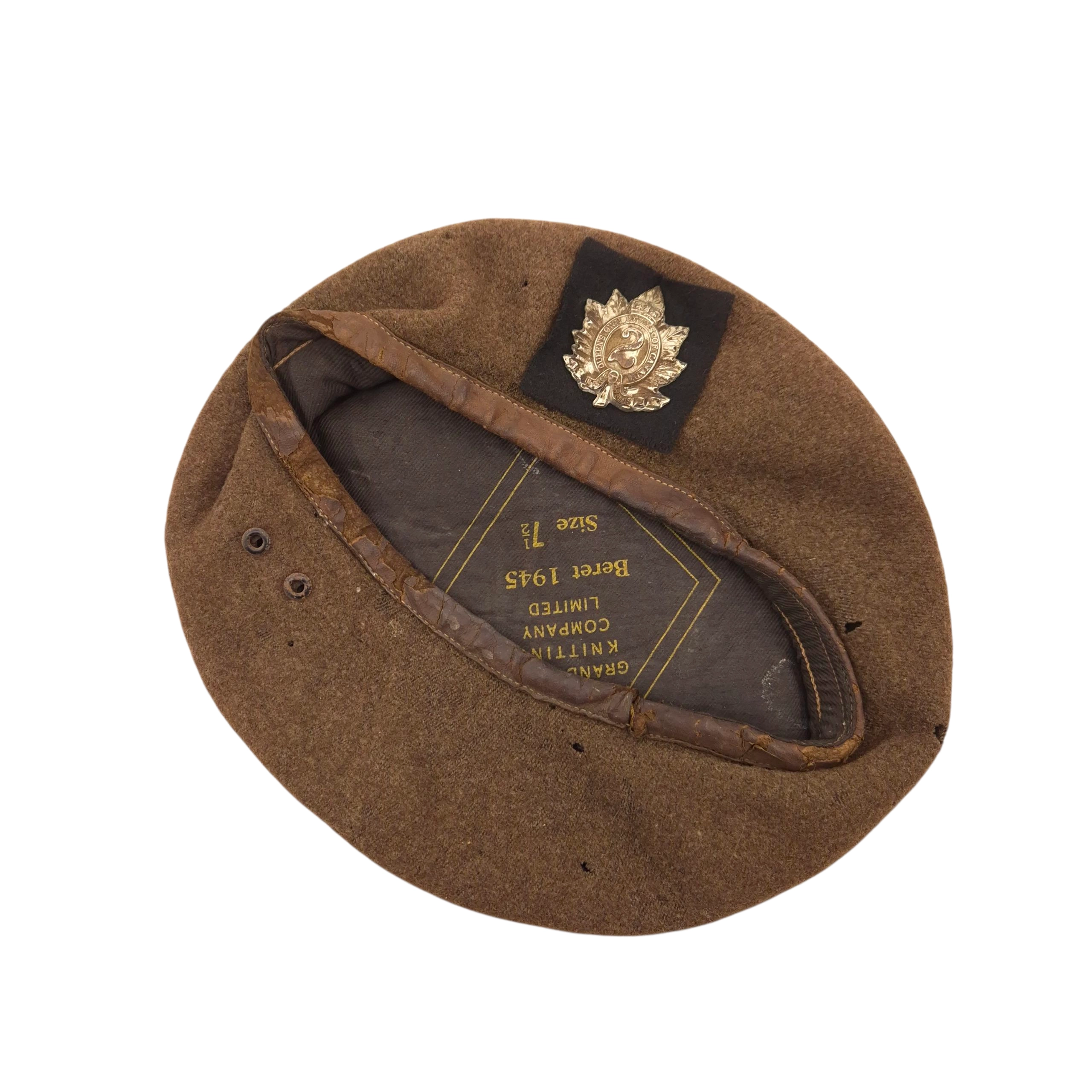 Queen's Own Rifles of Canada - Beret 1945 - Image 2