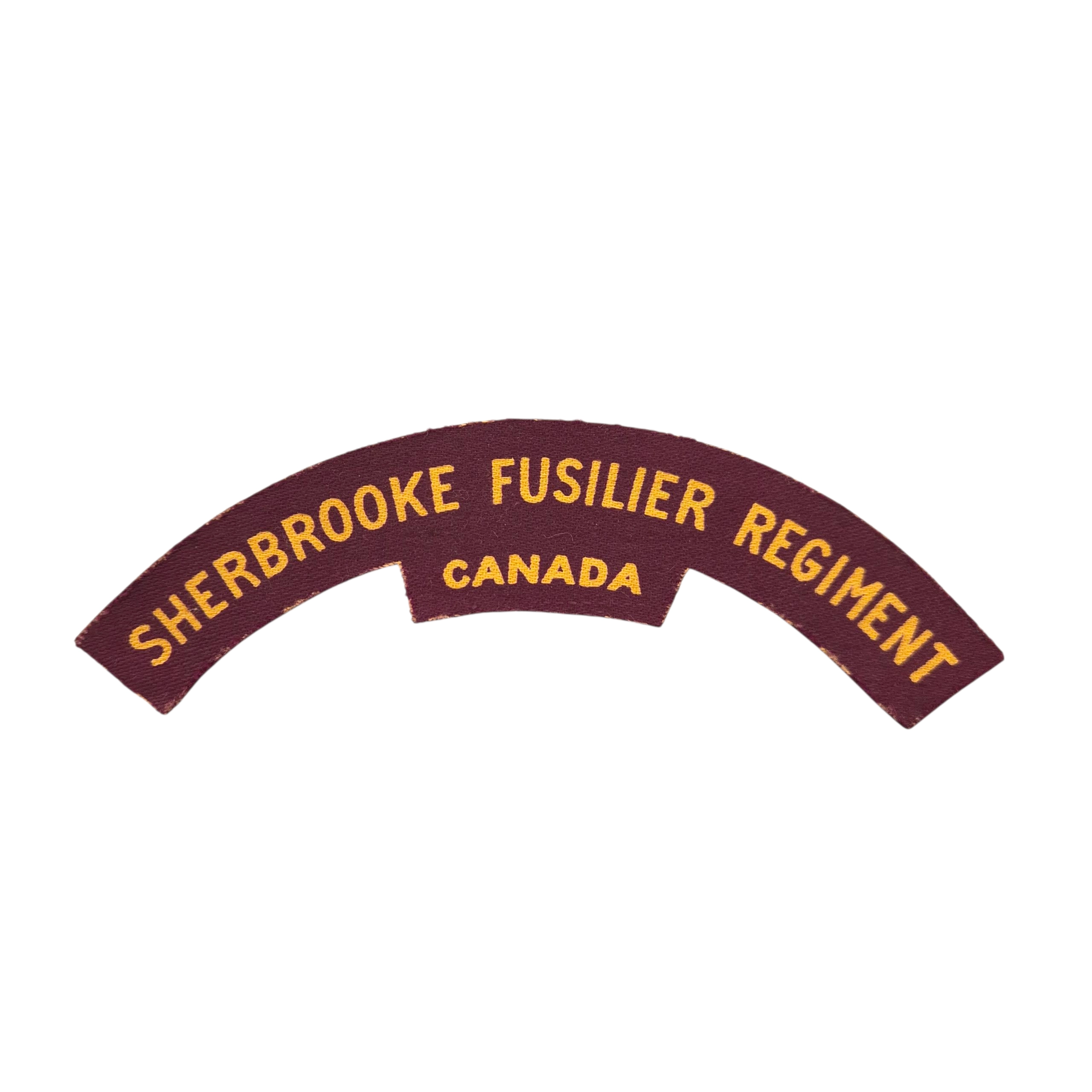 Sherbrooke Fusiliers Regiment -  Printed shoulder title