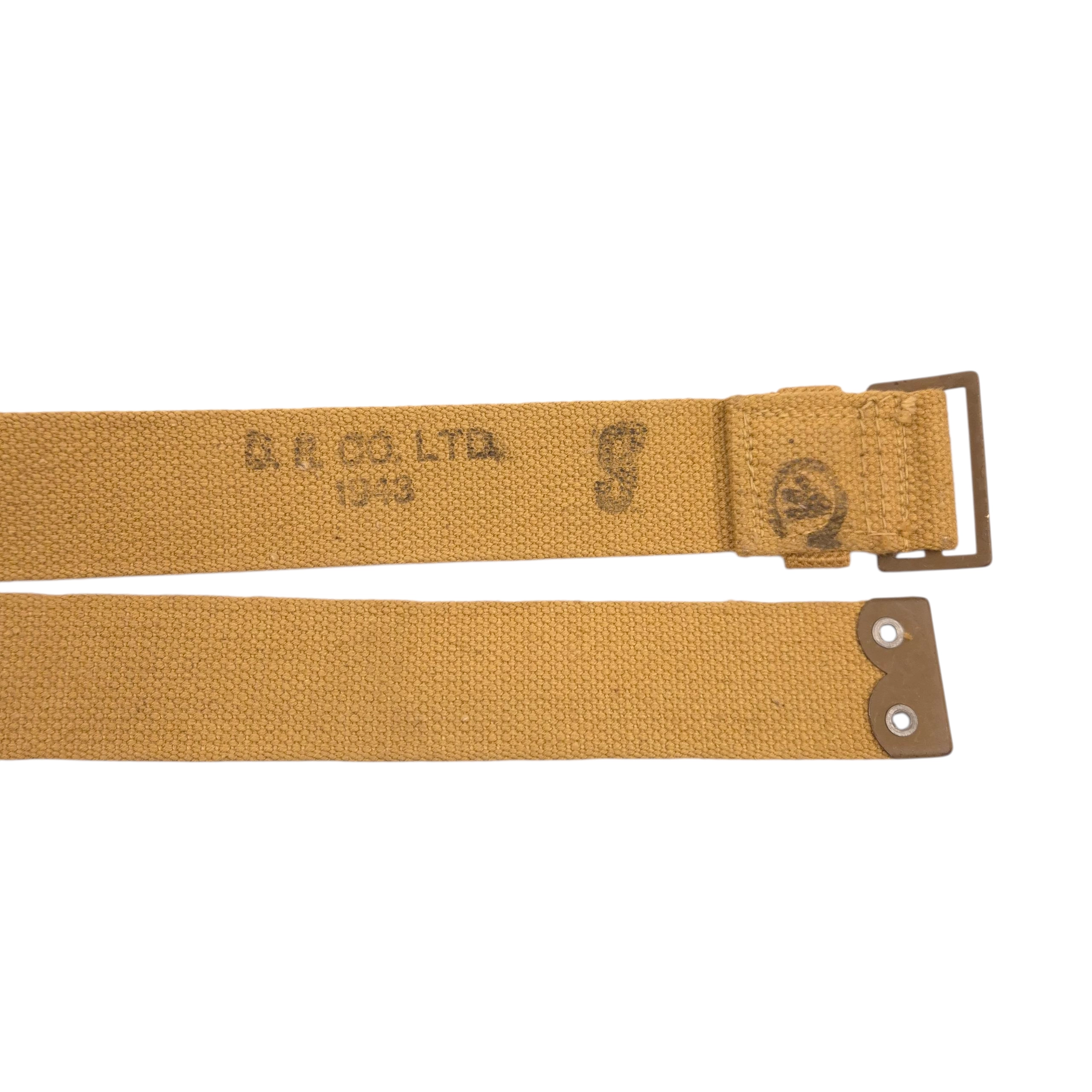 Canadian Web Trousers Belt - D.R. Co. Ltd 1943 - Image 3
