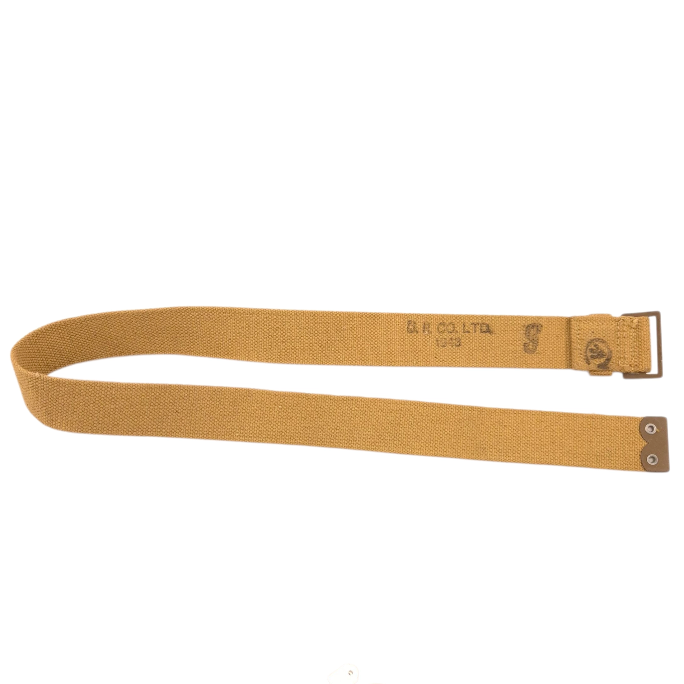 Canadian Web Trousers Belt - D.R. Co. Ltd 1943