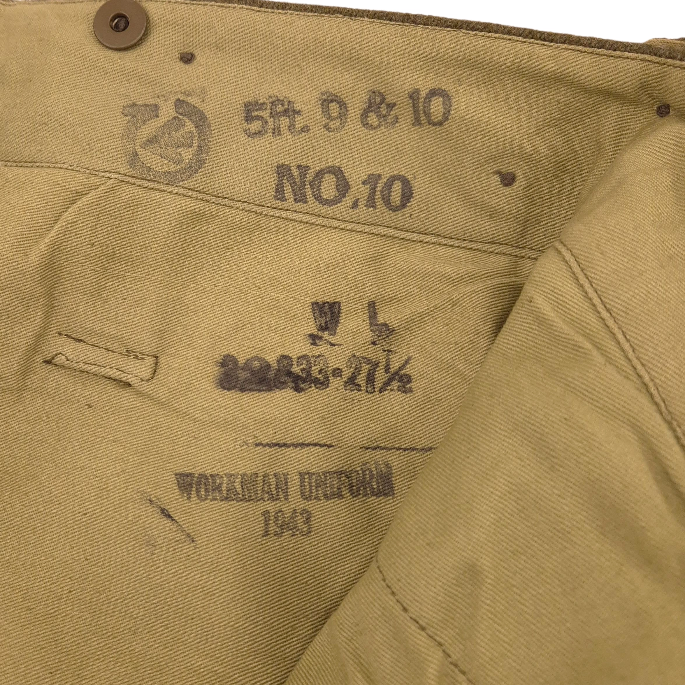 Canadian Dispatch Rider Breeches - Dated 1943 - Image 7