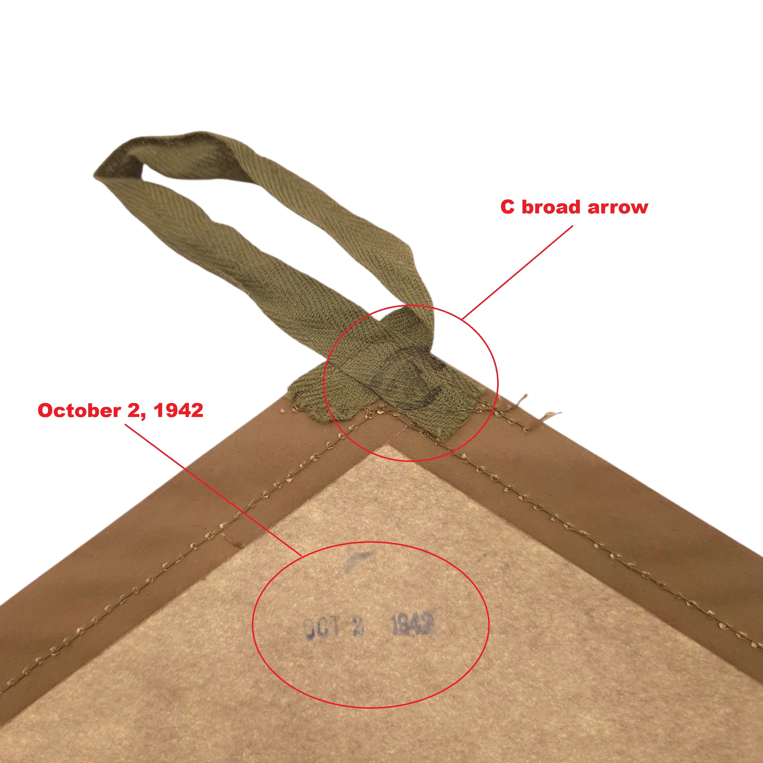 Canadian 'Anti Gas' Brassard - Dated 1942 - Image 2