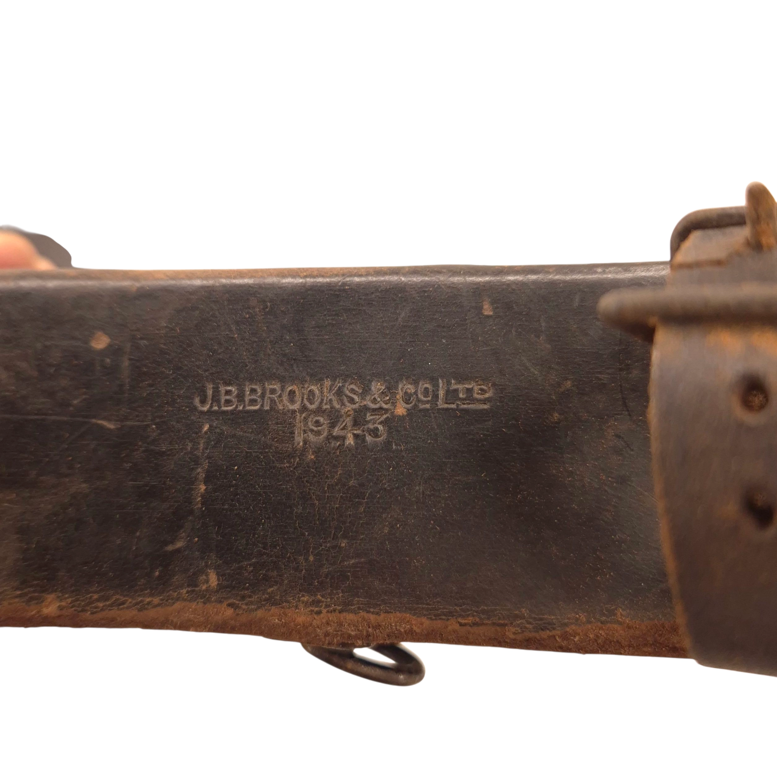 British Army Bicycle Leather Tool Pouch - BROOKS 1943 - Image 2