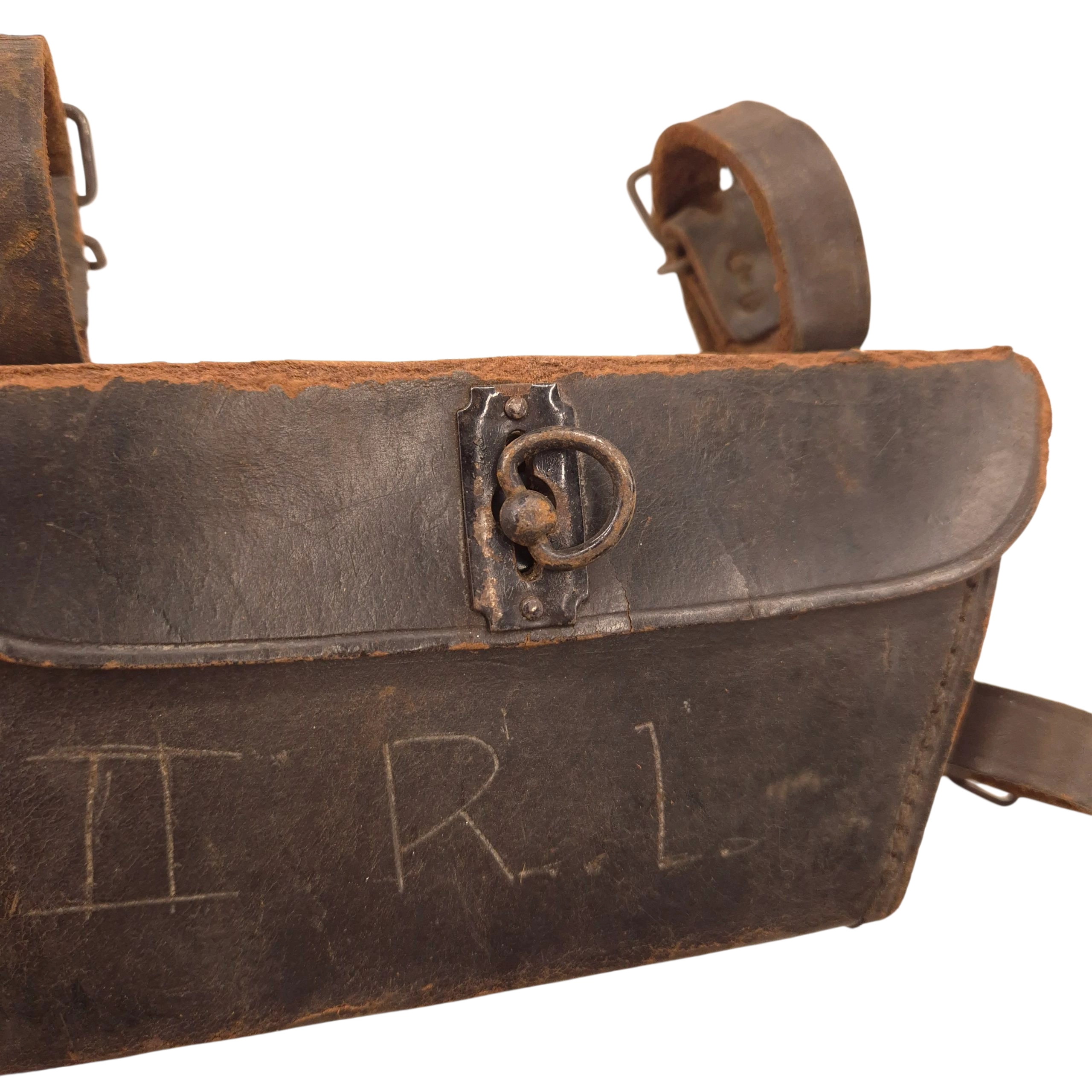 British Army Bicycle Leather Tool Pouch - BROOKS 1943 - Image 6