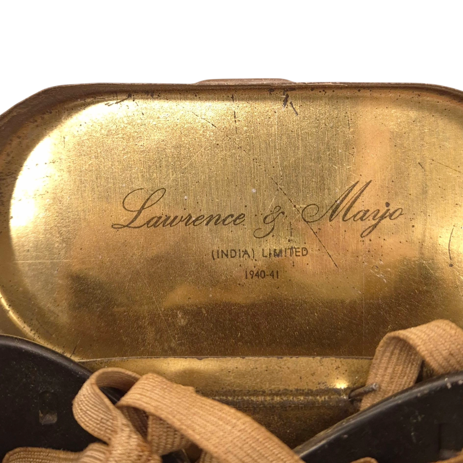 British Dispatch Rider's Goggles in metal box - Image 3