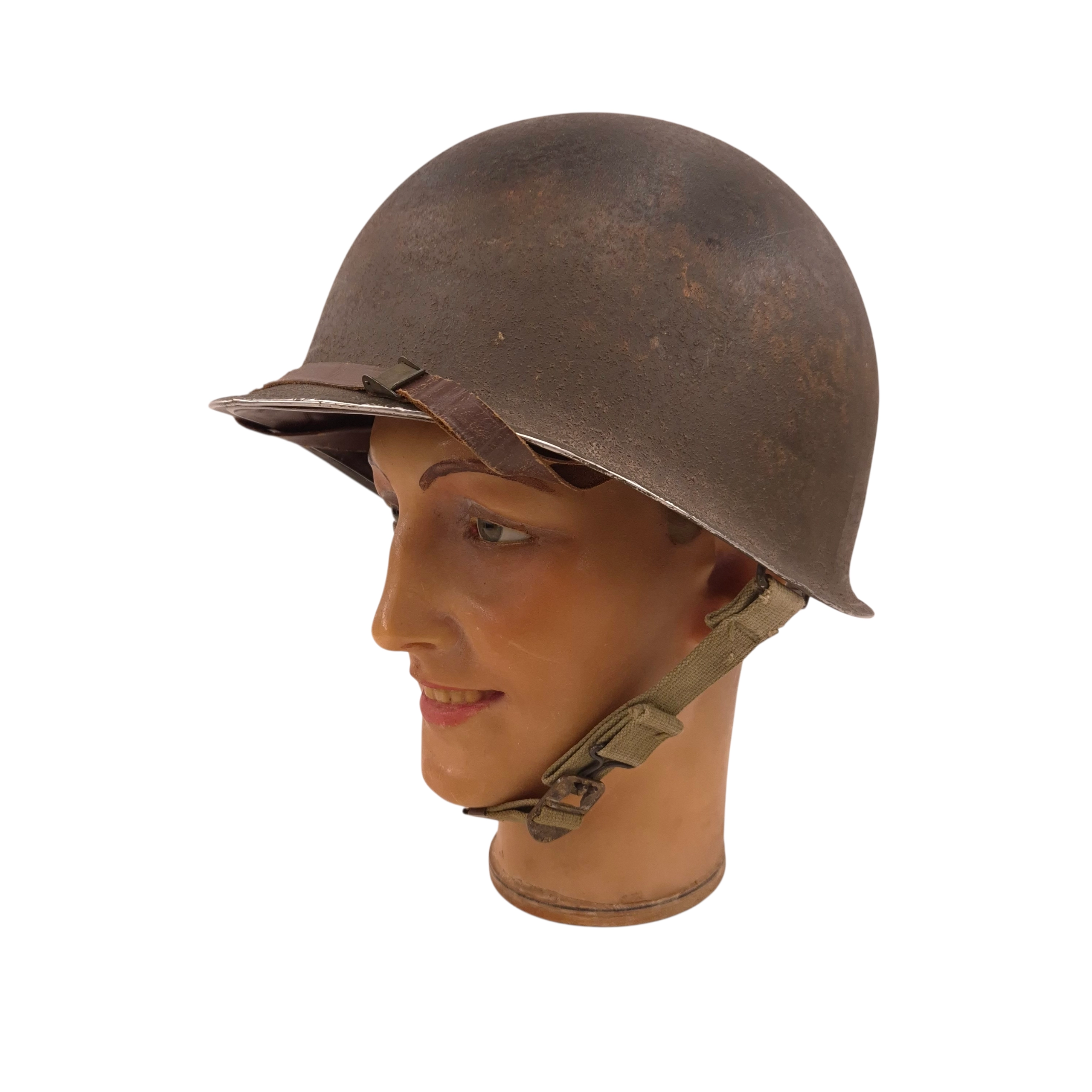 U.S. M1 Fixed-Bale helmet with early INLAND liner