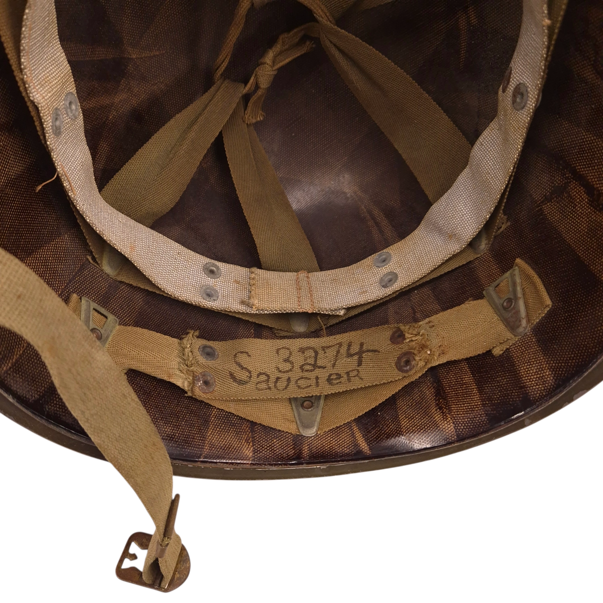 U.S. M1 Fixed-Bale helmet with early INLAND liner - Image 12