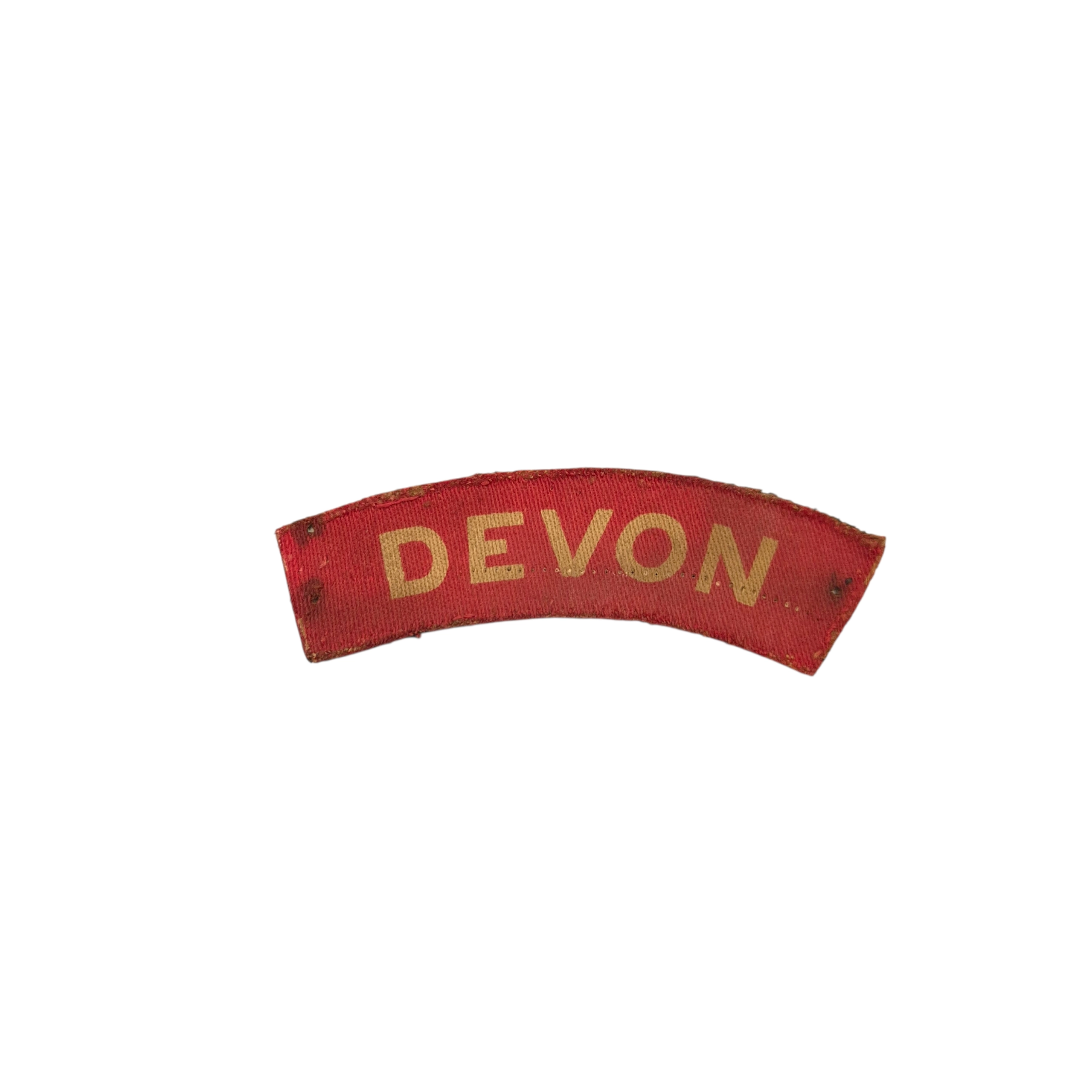 Devonshire Regiment - Printed shoulder title