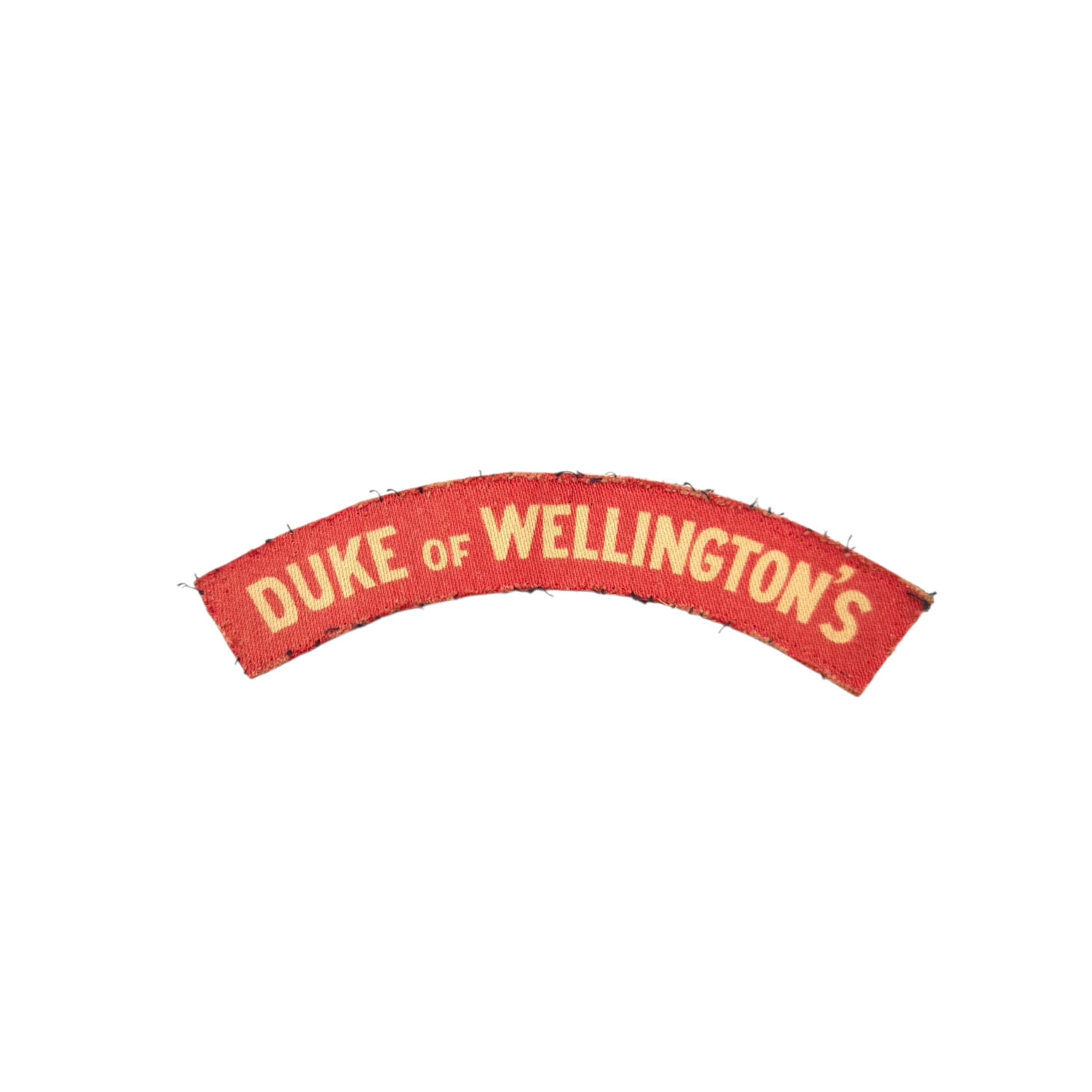 Duke of Wellington's - Printed shoulder title
