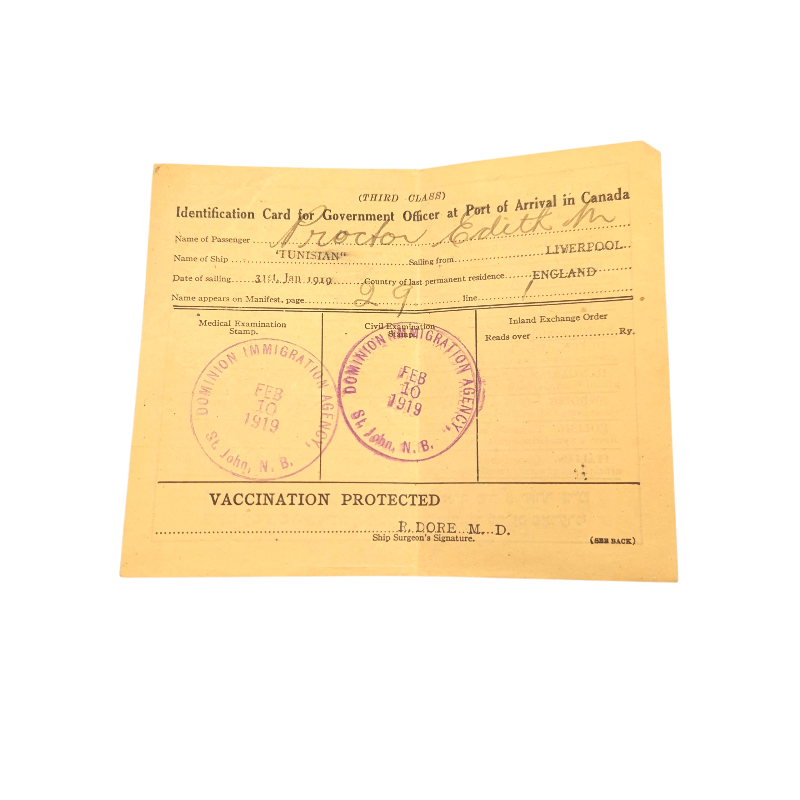 WWI Canadian "Military-Medal" Grouping – Pte. Anthony Proctor, Toronto - Image 15