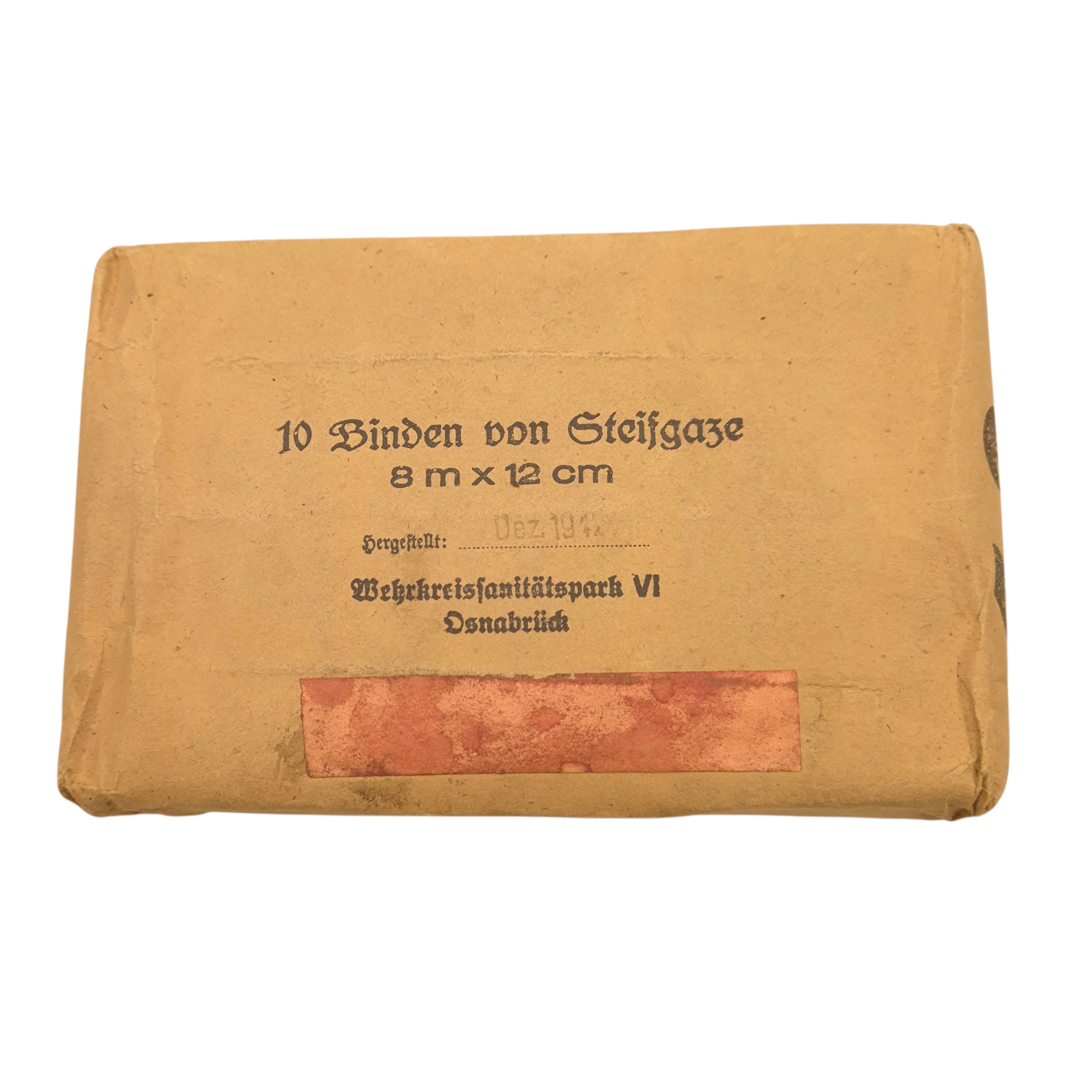 Large Wehrmacht Bandage Package 1942 - Image 2