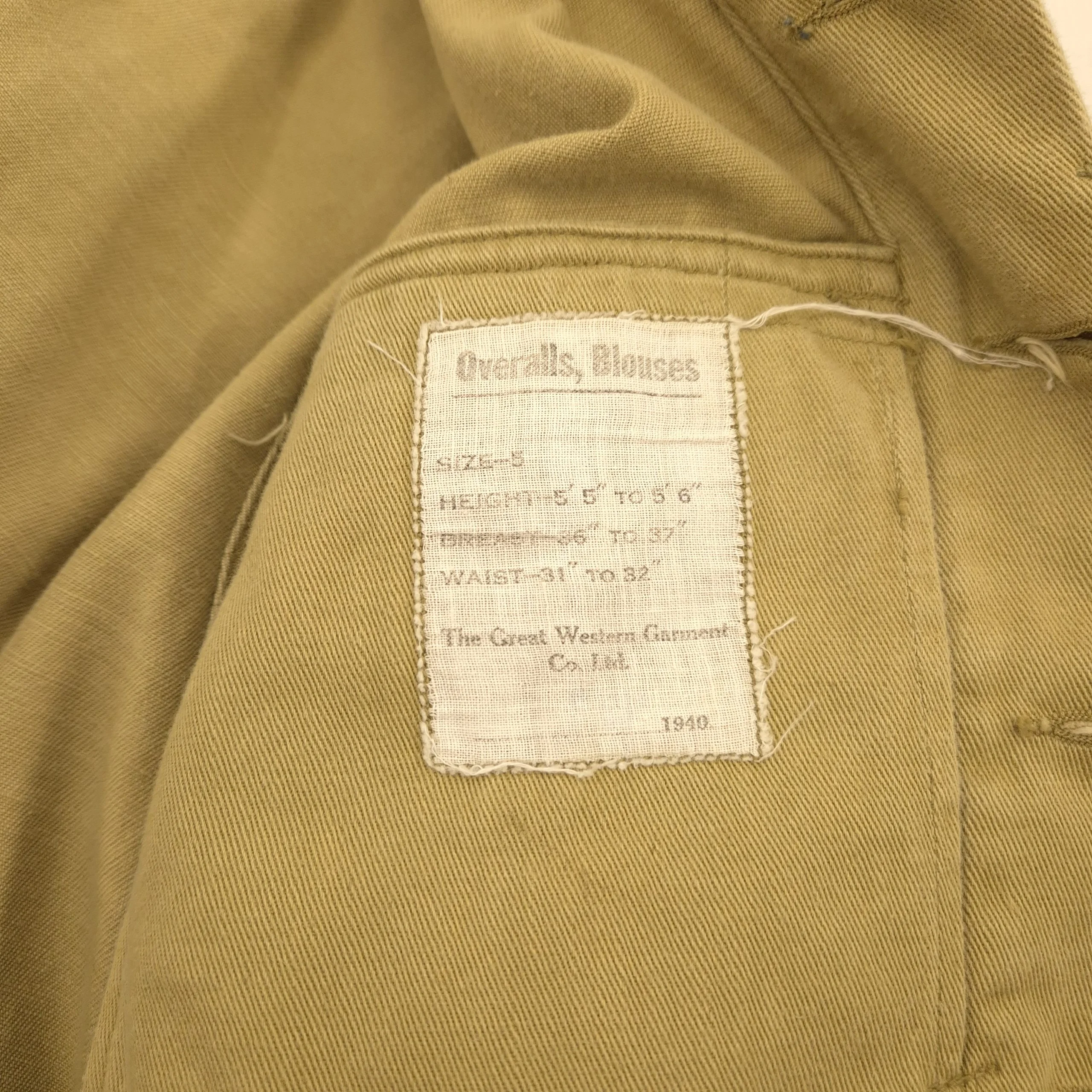 Canadian Overalls, Blouses - Dated 1940 - Image 3