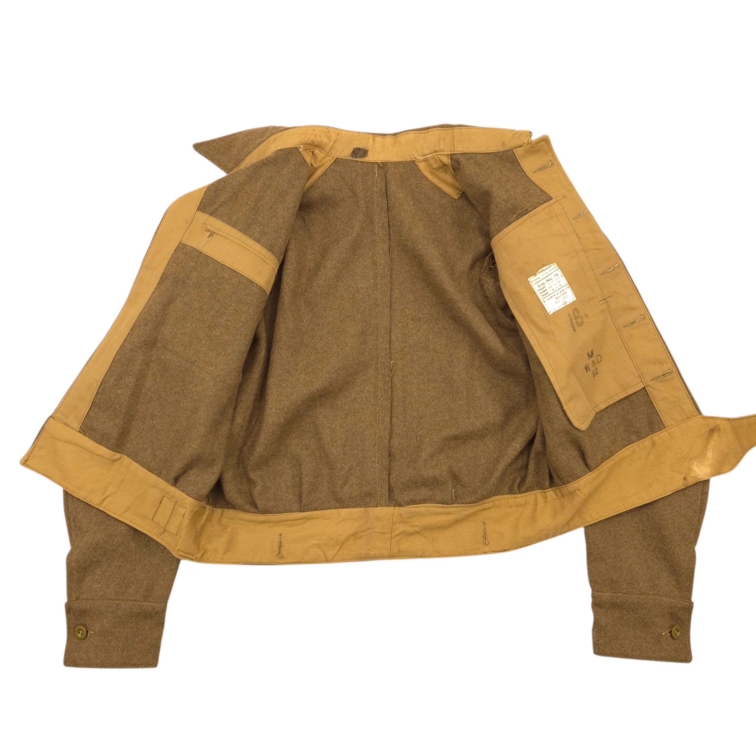 British P40 Battle Dress Jacket - 1943, size 16 - Image 3
