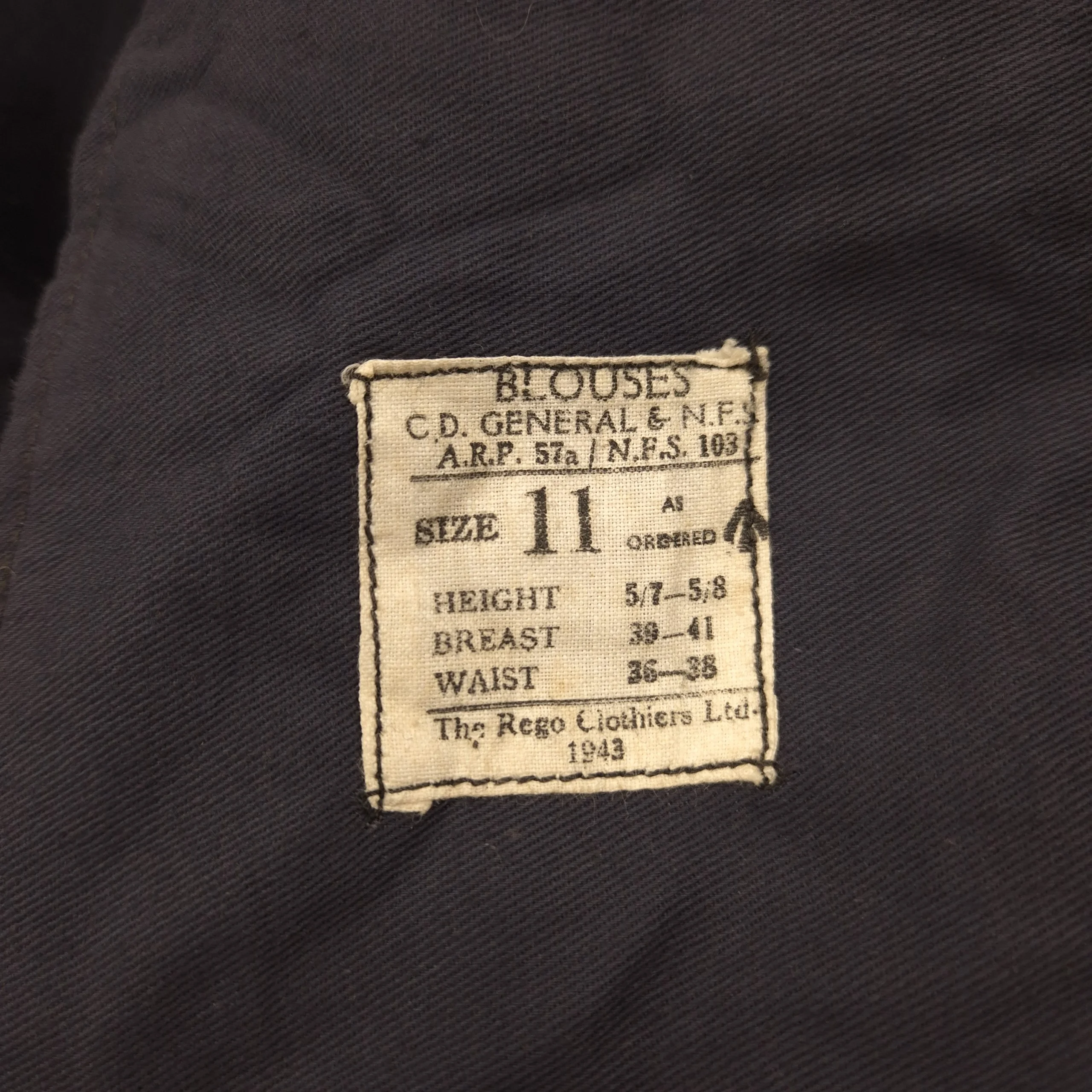 British Civil Defence / N.F.S. Battledress Blouse - 1943 - Image 2