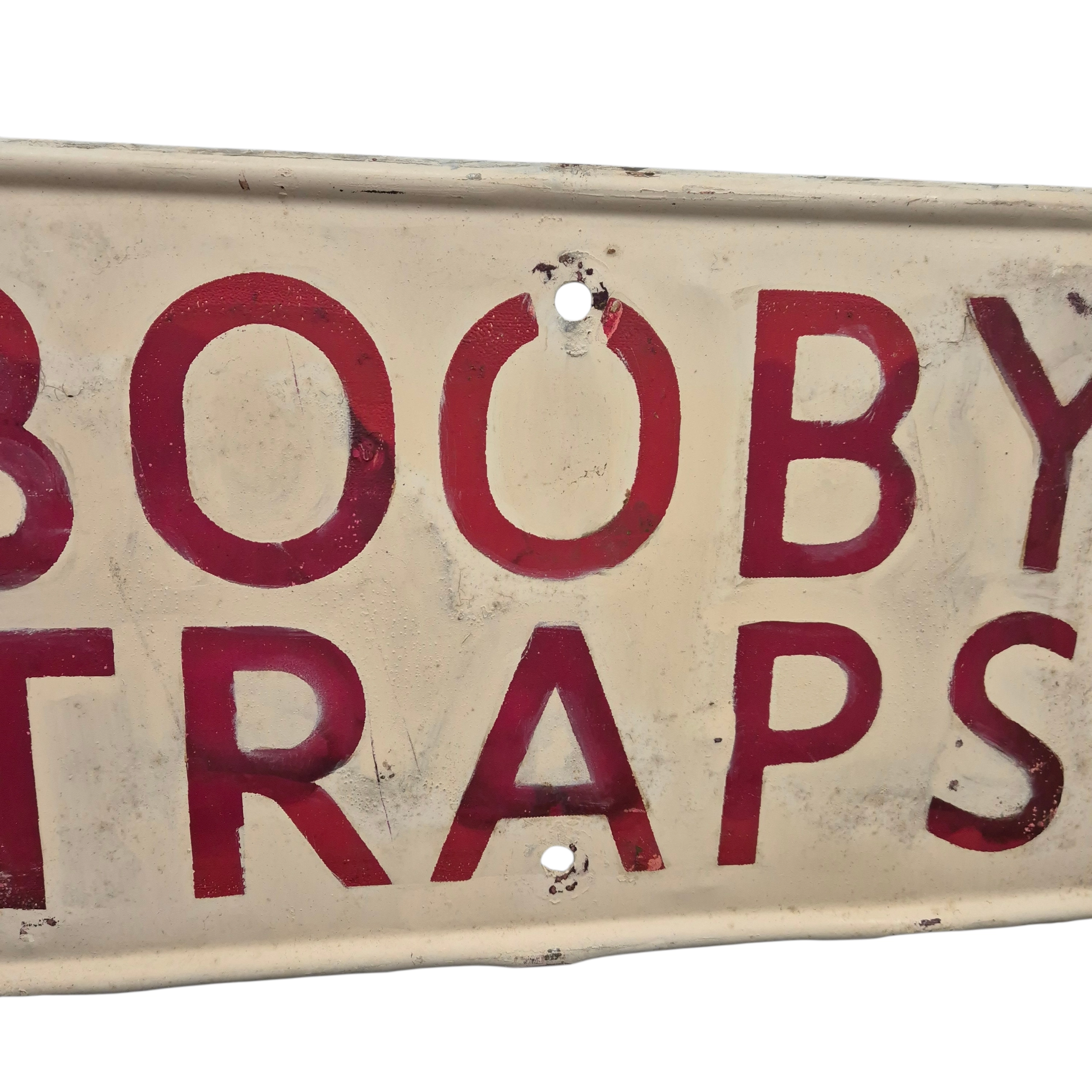 British Booby Traps Sign - F&L 1944 - Image 4