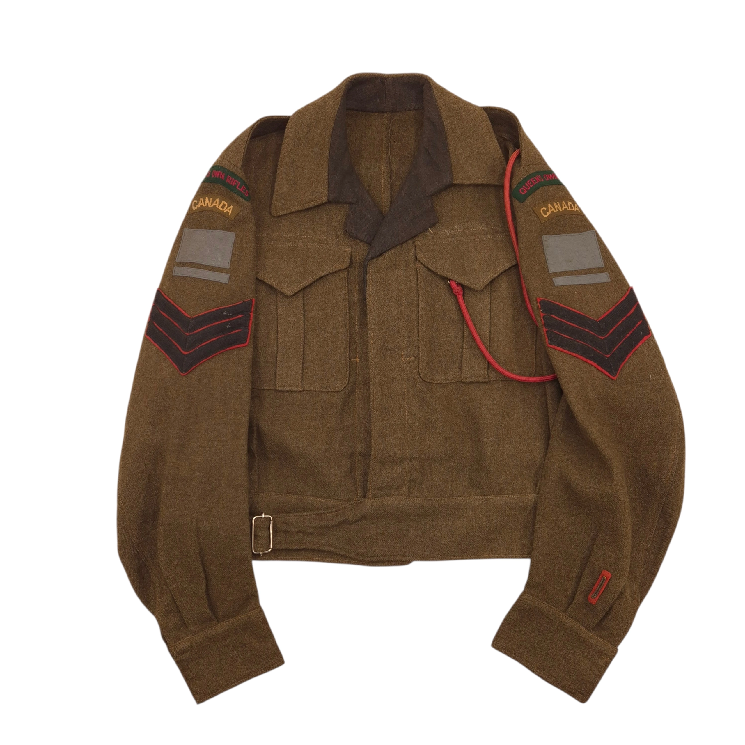 Queen's Own Rifles of Canada - Battle Dress Jacket, Trousers and Belt - Image 2