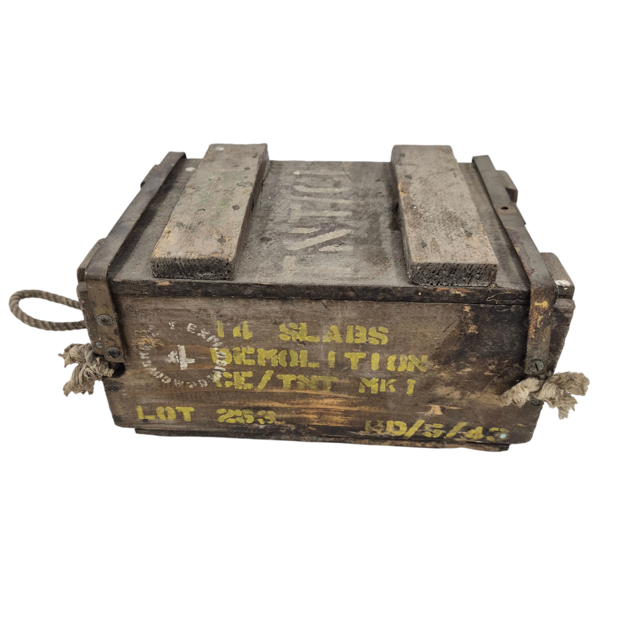 British CE/TNT MkI wooden crate - 1943 - Image 2
