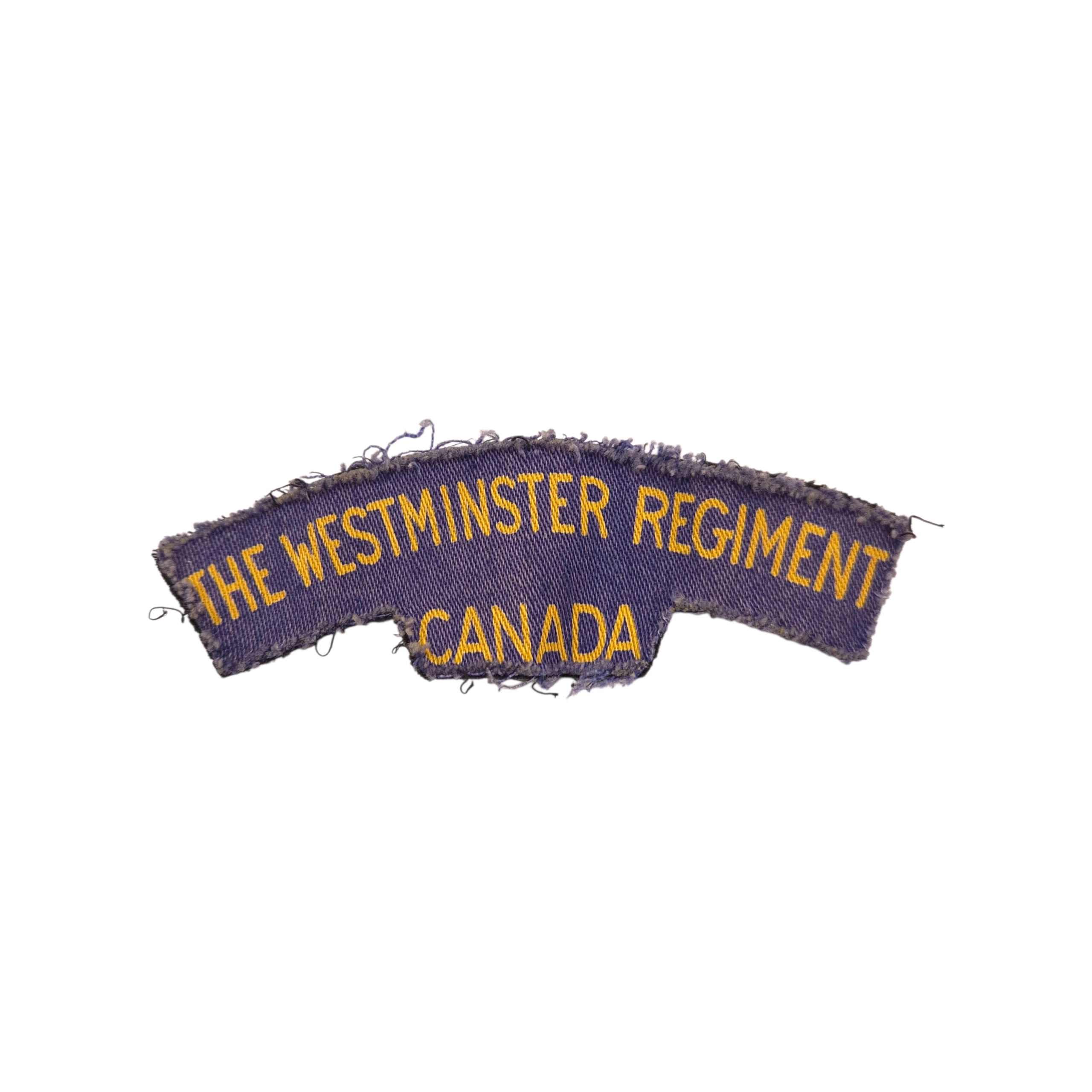 Westminster Regiment - Printed shoulder title