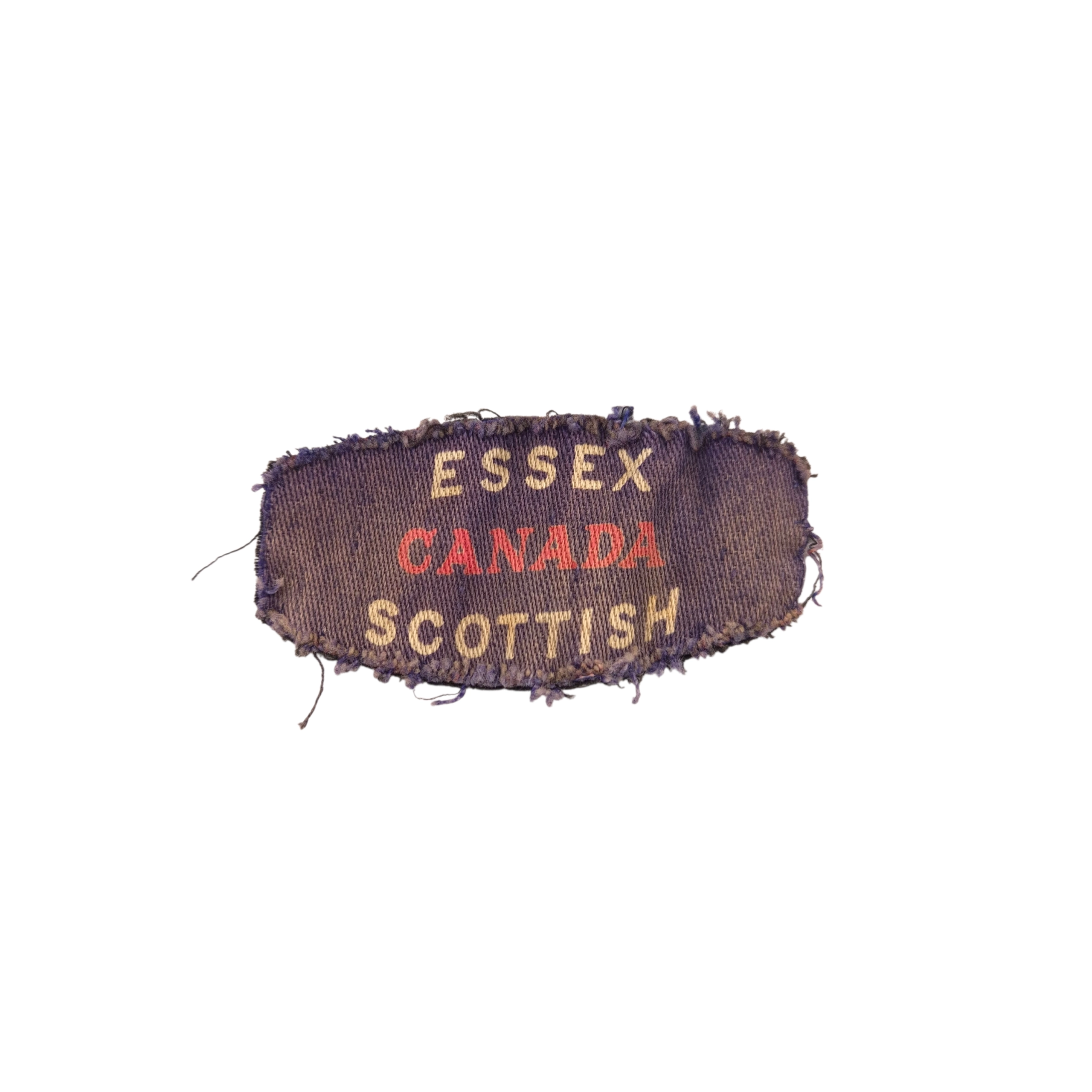 Essex Scottish Regiment - Printed shoulder title