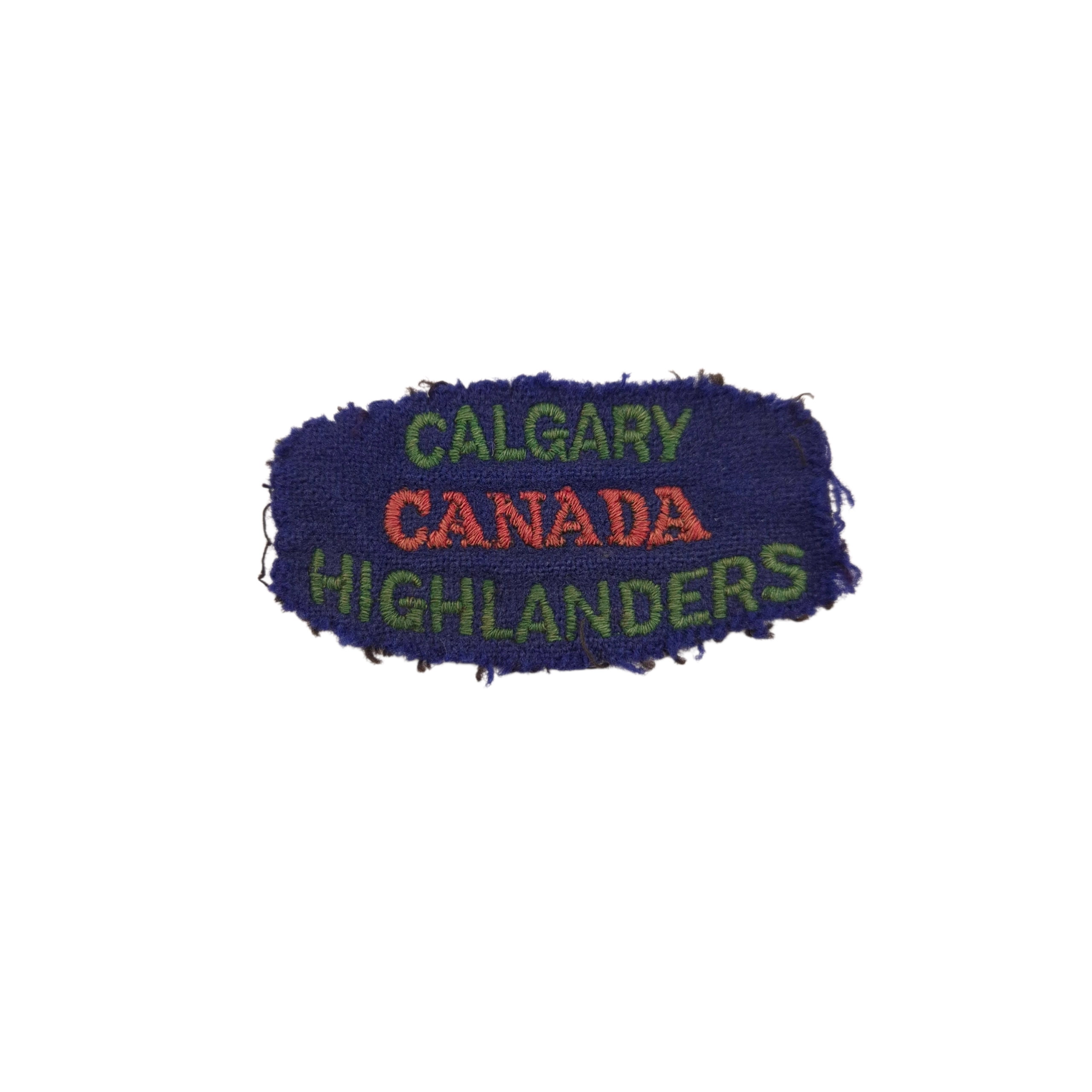 Calgary Highlanders of Canada - Embroidered shoulder title