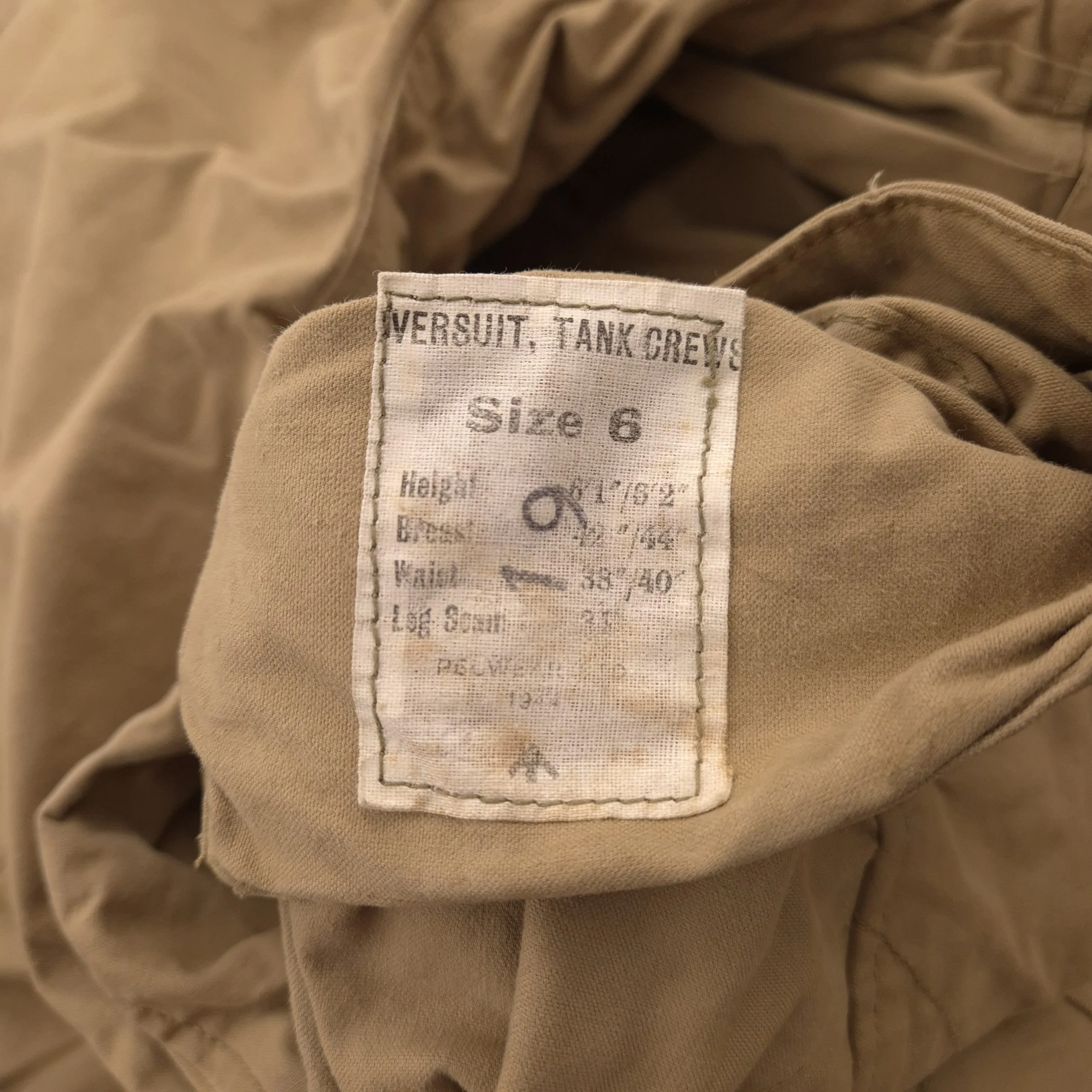 British Oversuit Tank Crew with Hood- 1944 - Image 3