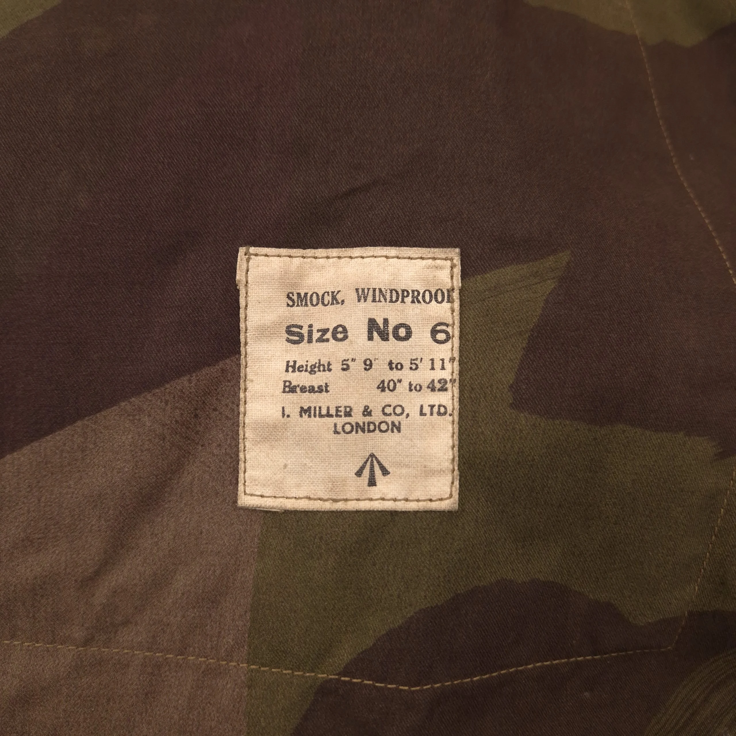 British Windproof Camouflaged Smock - Size 6 - Image 3
