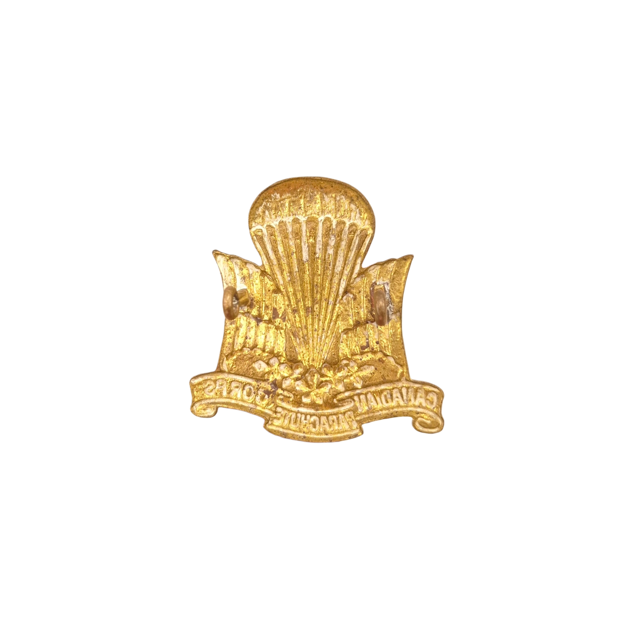 Canadian Parachute Corps brass - Cap badge - Image 3