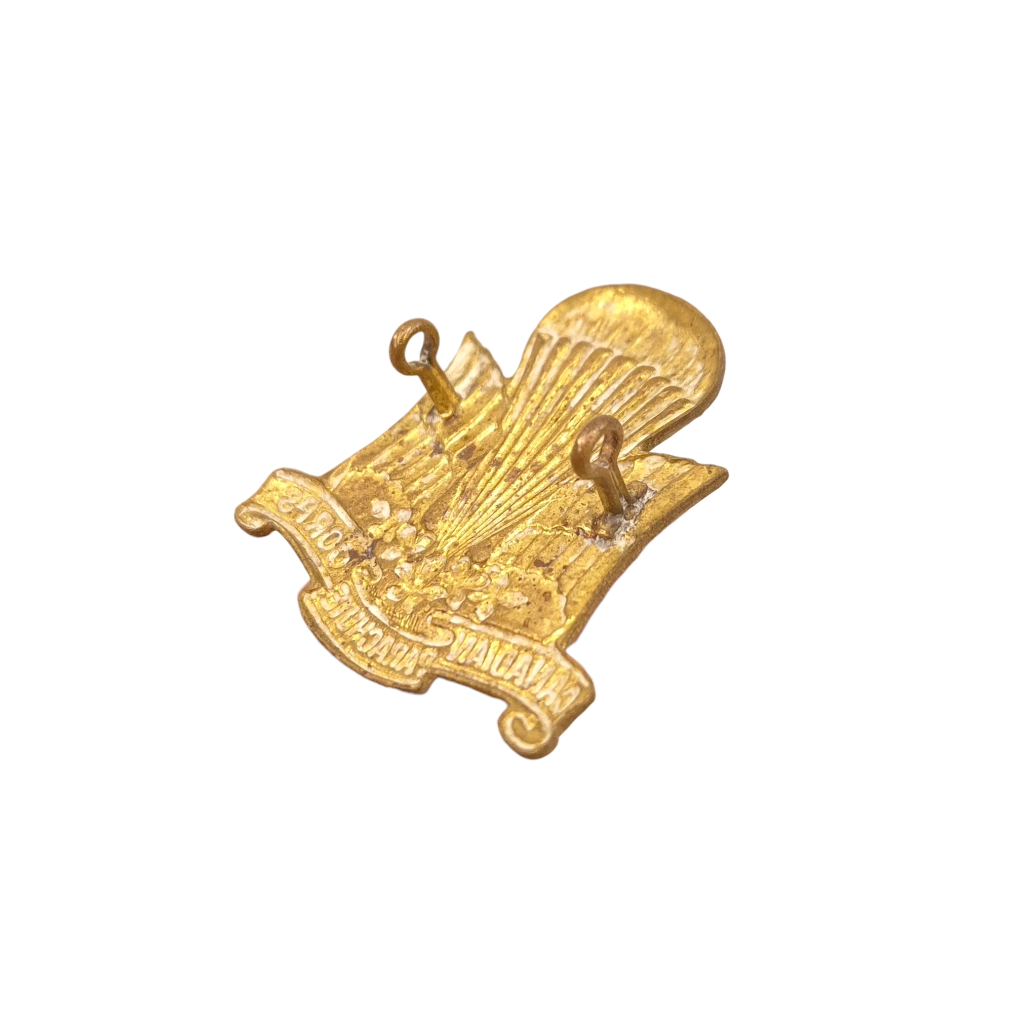Canadian Parachute Corps brass - Cap badge - Image 4