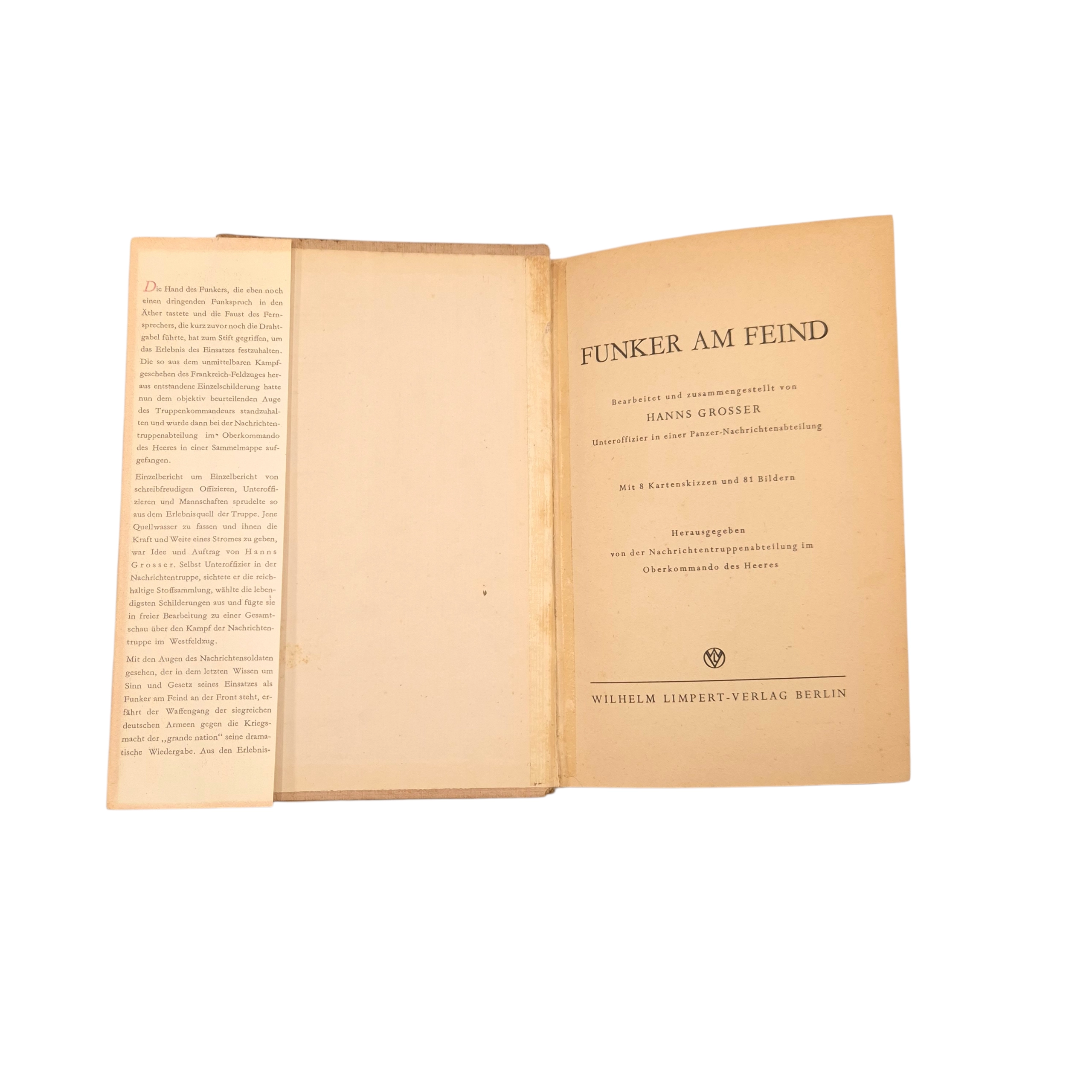 German Book 'Funker am Feind Signals' (1941) - Image 2