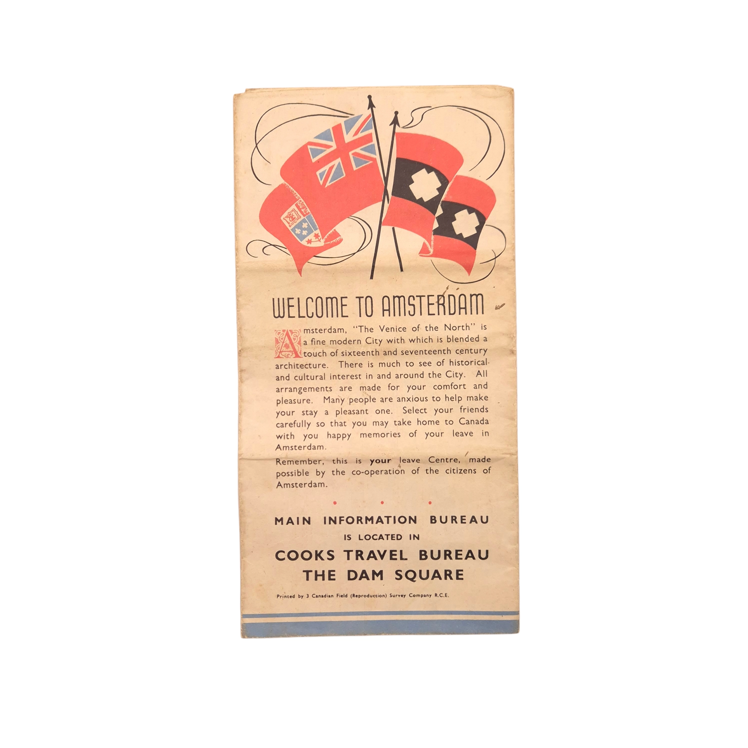 1945 Amsterdam Continental Leave Centre Guide – Canadian Army - Image 3