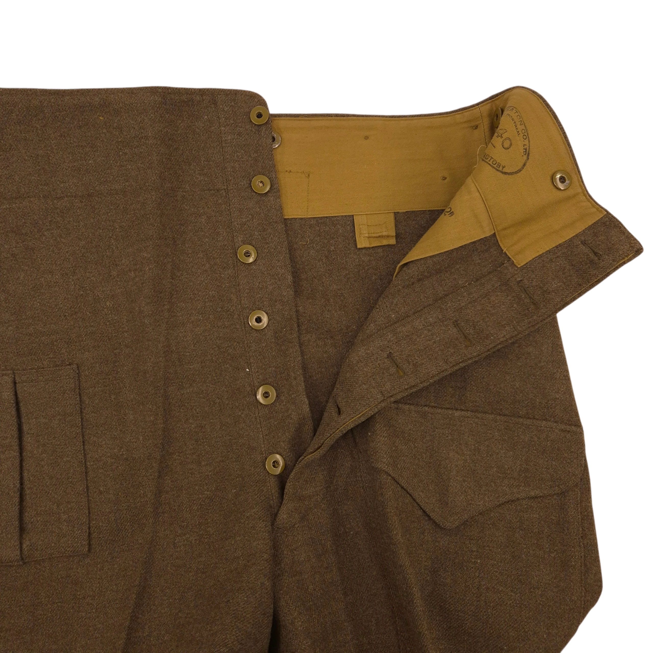Canadian P37 Battle Dress Trousers - 1940 - Image 5
