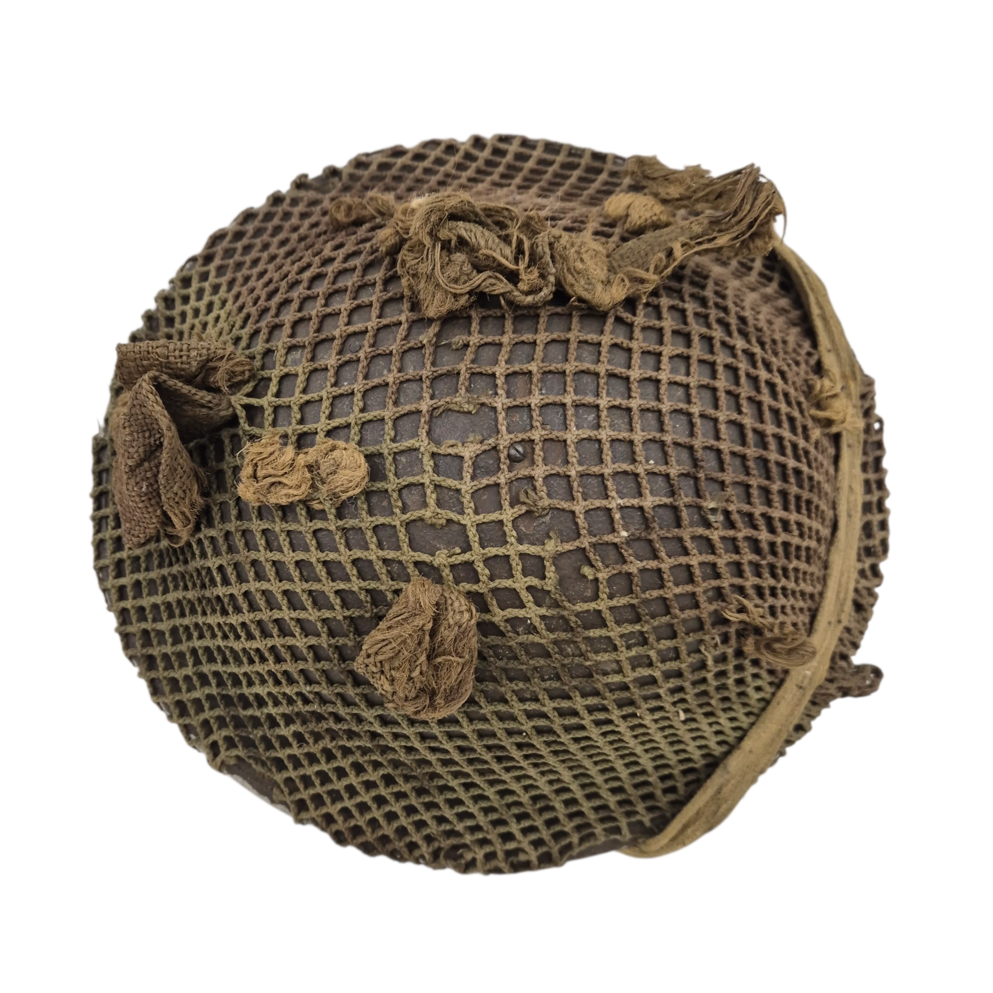 British MkII helmet with original camouflage net - Image 2