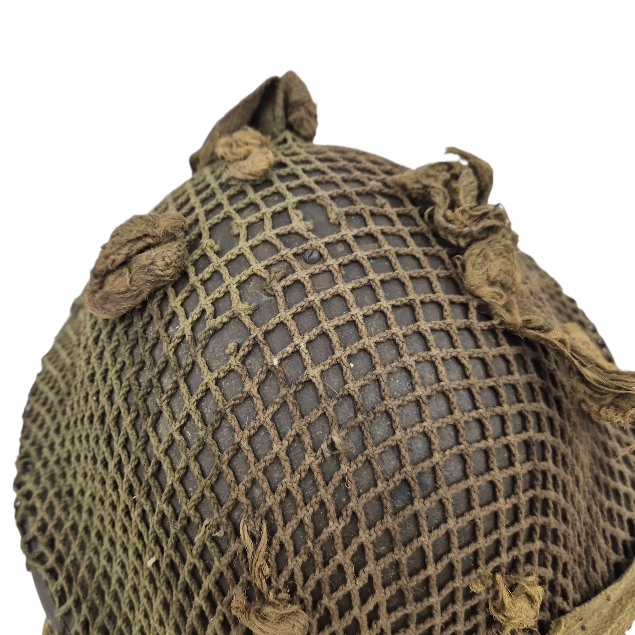 British MkII helmet with original camouflage net - Image 6