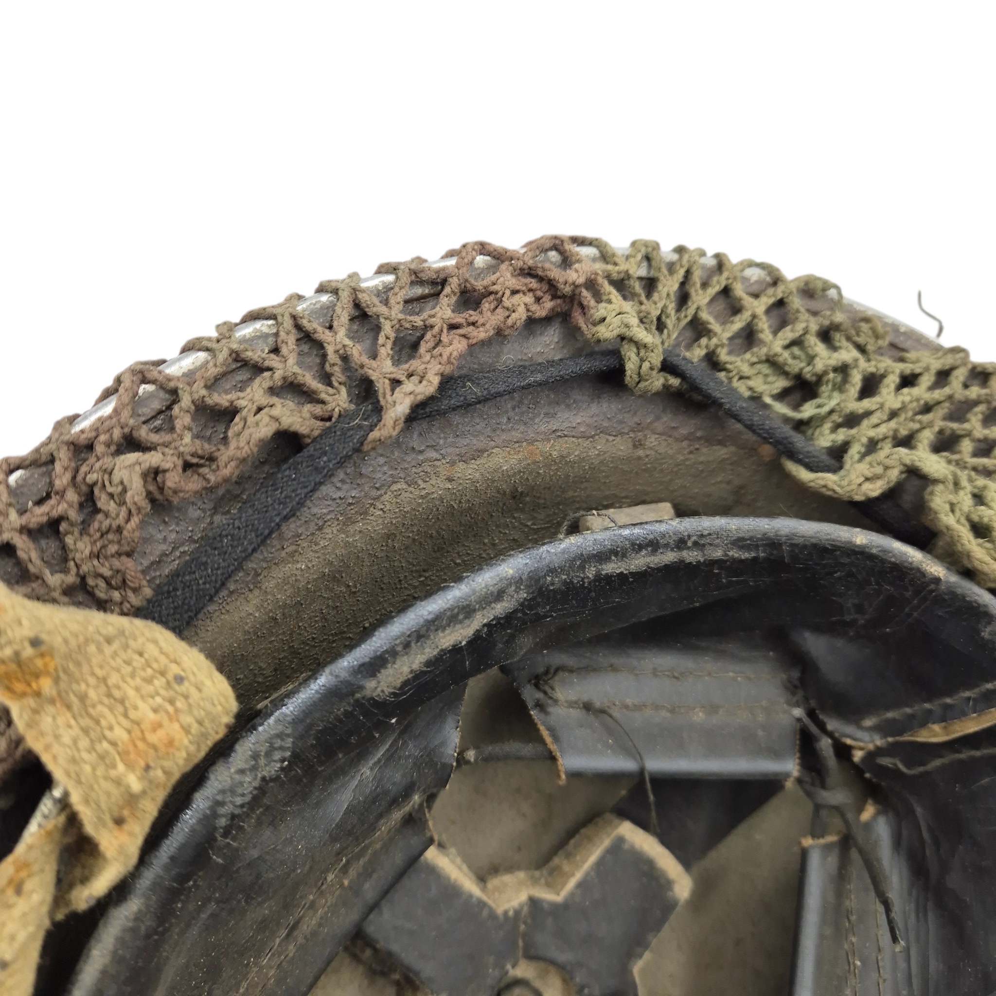 British MkII helmet with original camouflage net - Image 7