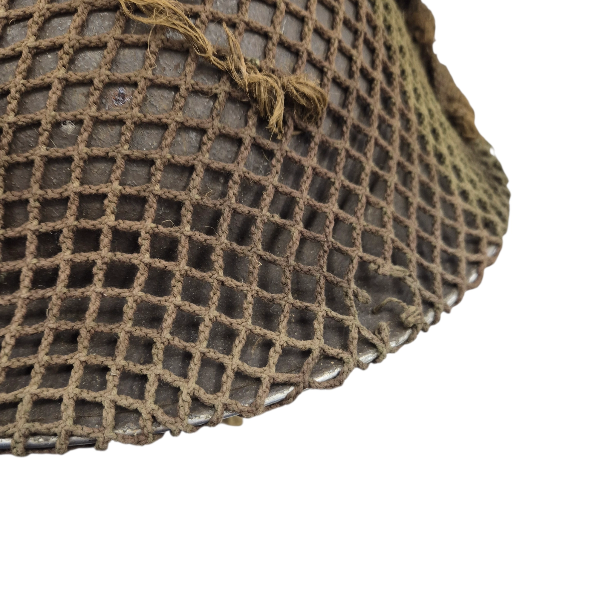 British MkII helmet with original camouflage net - Image 11