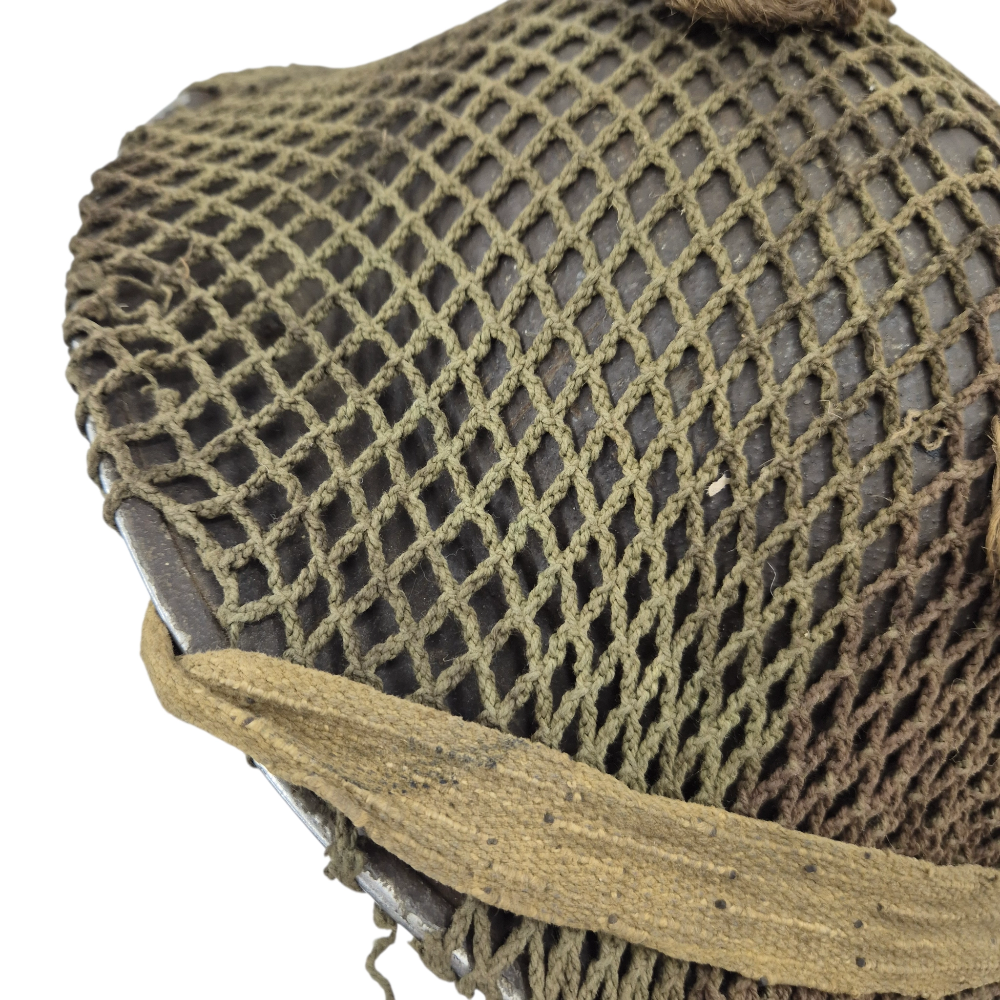 British MkII helmet with original camouflage net - Image 12