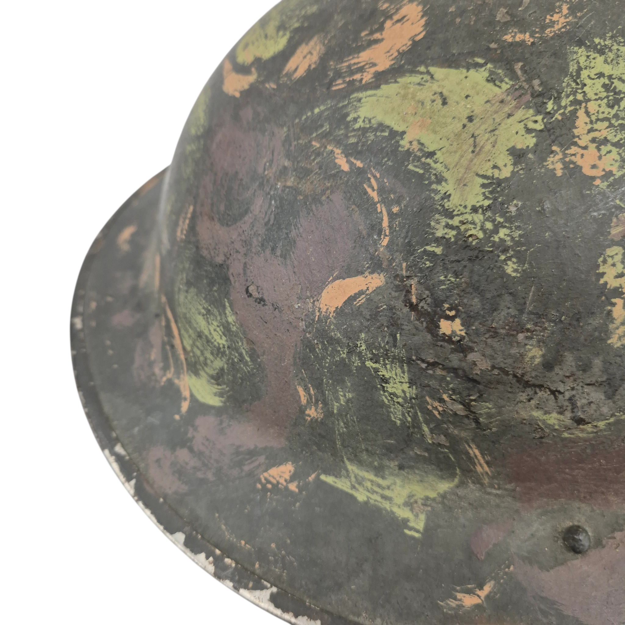 British MkII Camouflage Helmet - F&L 1940 - Image 6