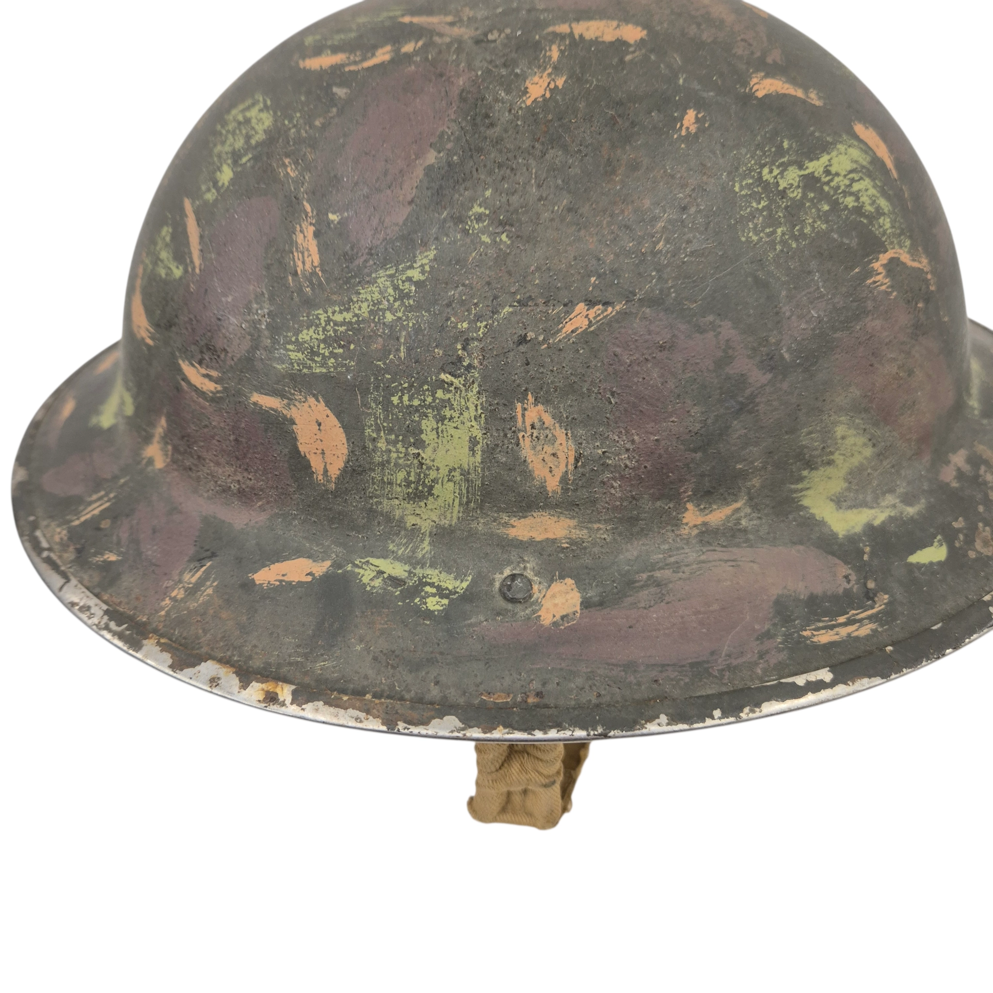 British MkII Camouflage Helmet - F&L 1940 - Image 11